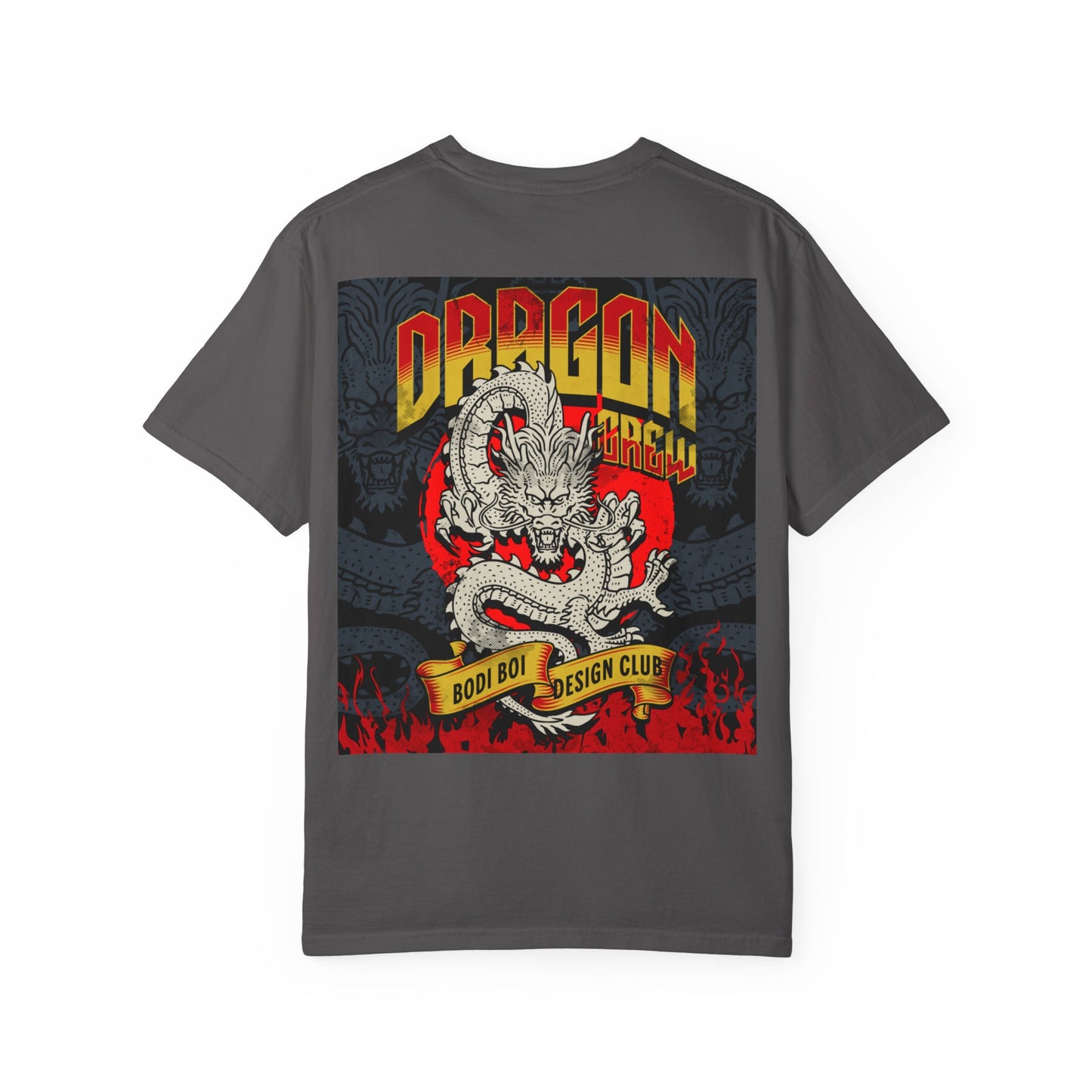 Dragon Design Unisex Garment-Dyed T-shirt, Graphic Tee, Casual Wear, Anime Apparel, Streetwear, Unique Gift for Him