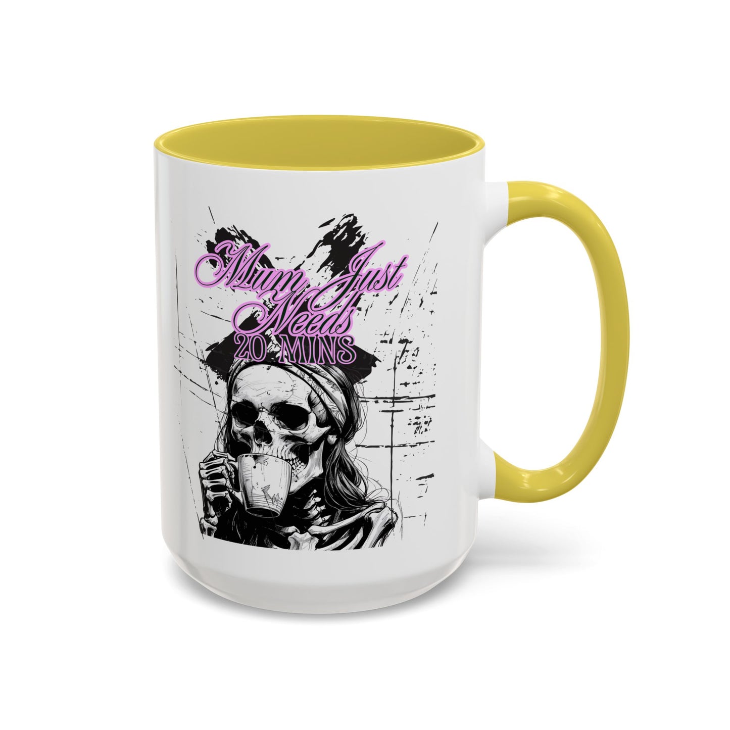 Mum Just Needs 20 min | Perfect for Coffee Lovers, Halloween Decor, Gift for Her, Unique Homeware, Fun Office Mug