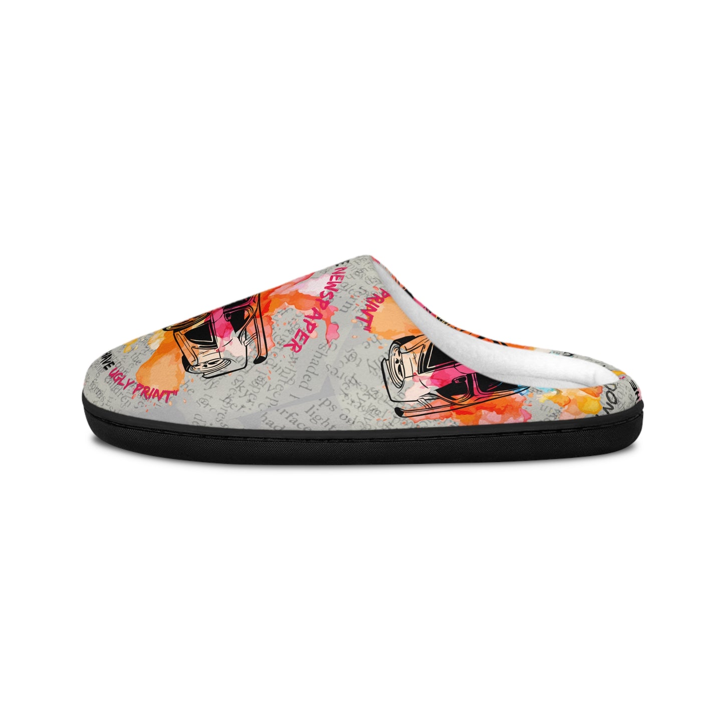 Vibrant Men's Indoor Slippers, Cozy House Shoes, Colorful Slipper Gift, Relaxation Footwear, Perfect for Lounging