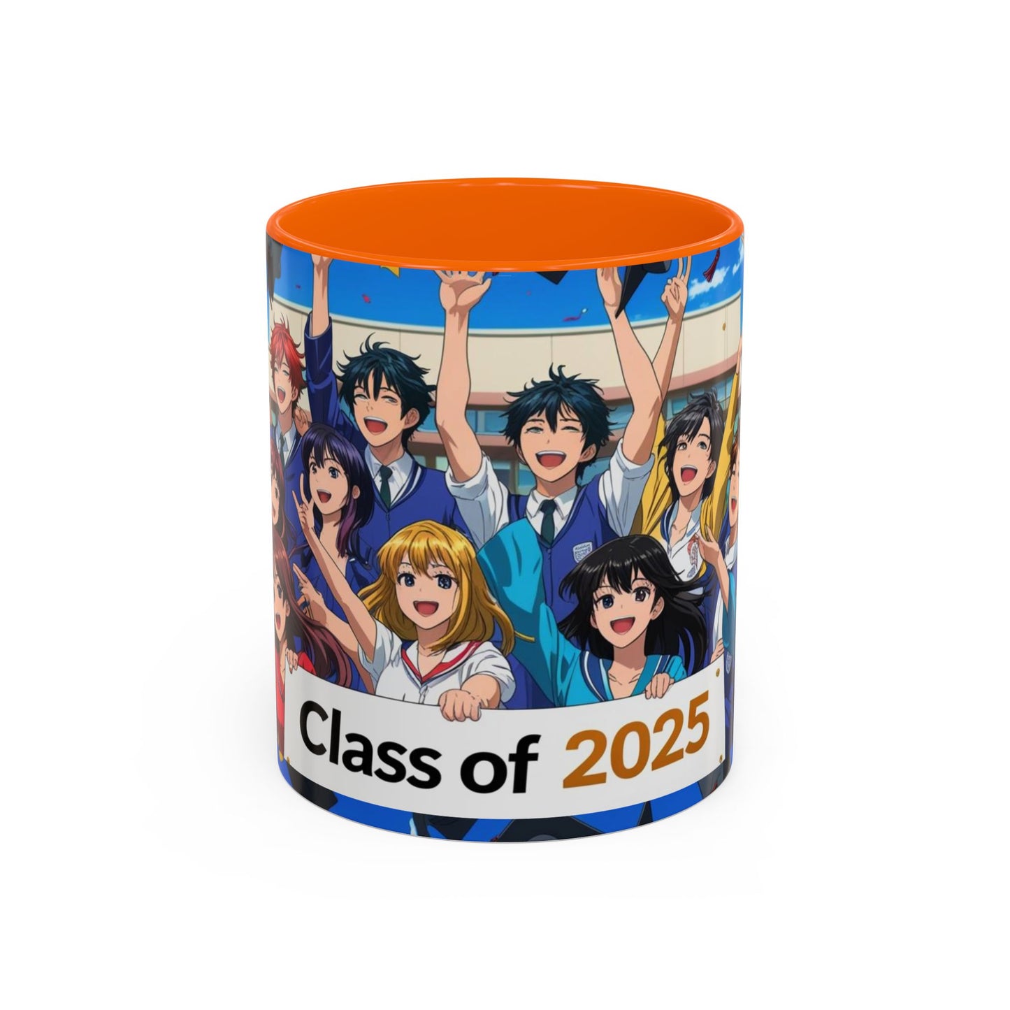 Anime Graduation Coffee Mug for Class of 2025, Personalized Gift, School Memories, Graduation Celebration, Unique Teacher Gift