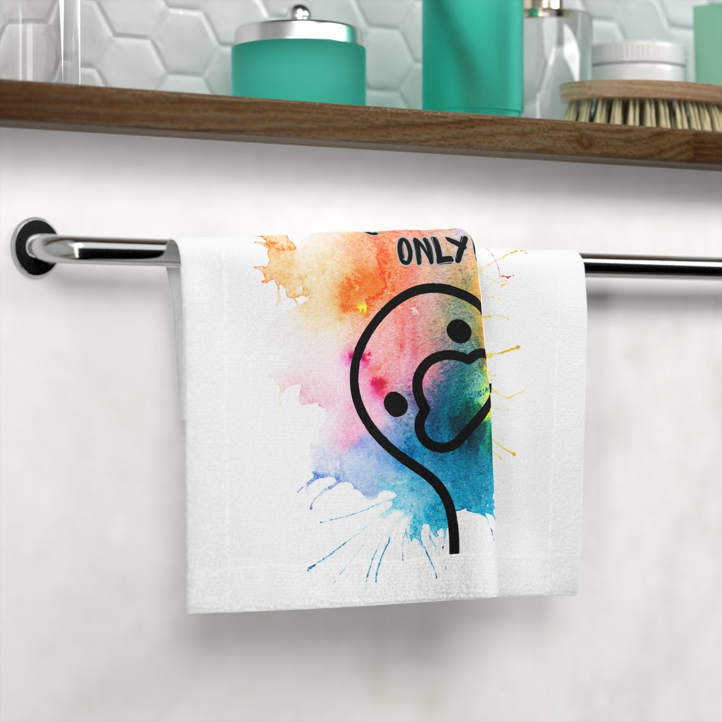 Vibrant Face Towel - Colorful Spa Gift, Bathroom Essentials, Fun Home Décor, Cheerful Towels, Unique Gift Idea, Face Towel Only!