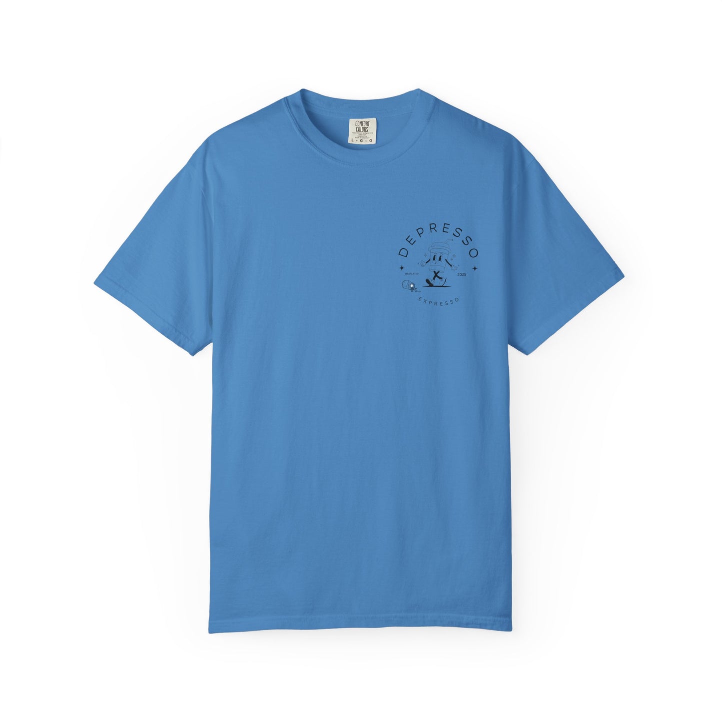 Depresso Expresso Garment-Dyed T-Shirt, Vintage Coffee Lover Tee, Casual Unisex Wear, Gift for Baristas, Perfect for Everyday Style