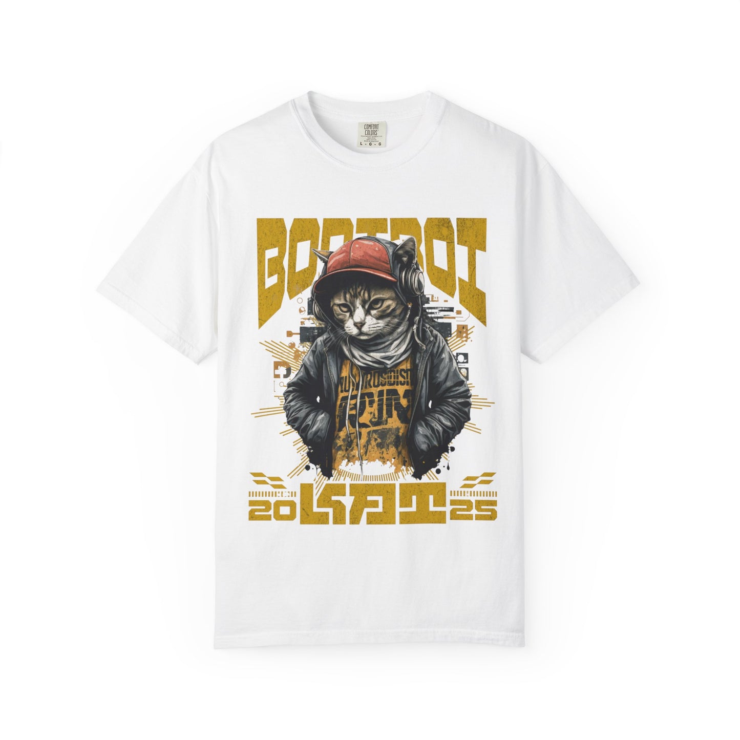 Bodi boi Unisex Vintage Style T-Shirt, Trendy Apparel for Cat Lovers, Casual Wear, Unique Gift Idea