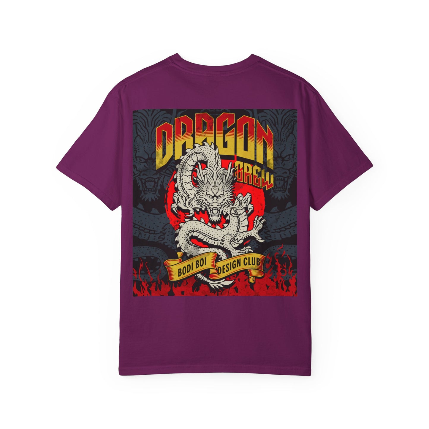 Dragon Design Unisex Garment-Dyed T-shirt, Graphic Tee, Casual Wear, Anime Apparel, Streetwear, Unique Gift for Him
