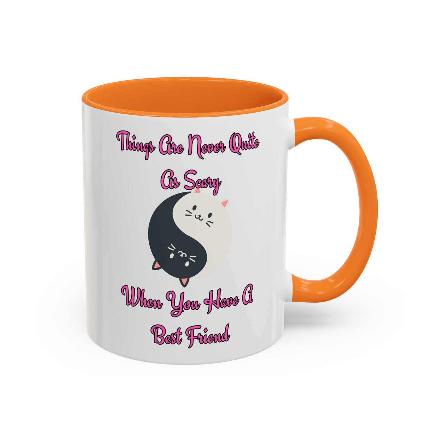 Cute Best Friend Coffee Mug | Colorful Ceramic Mug for Friendship | Gift for Besties, Birthdays, Friendship Day, Cute Mug