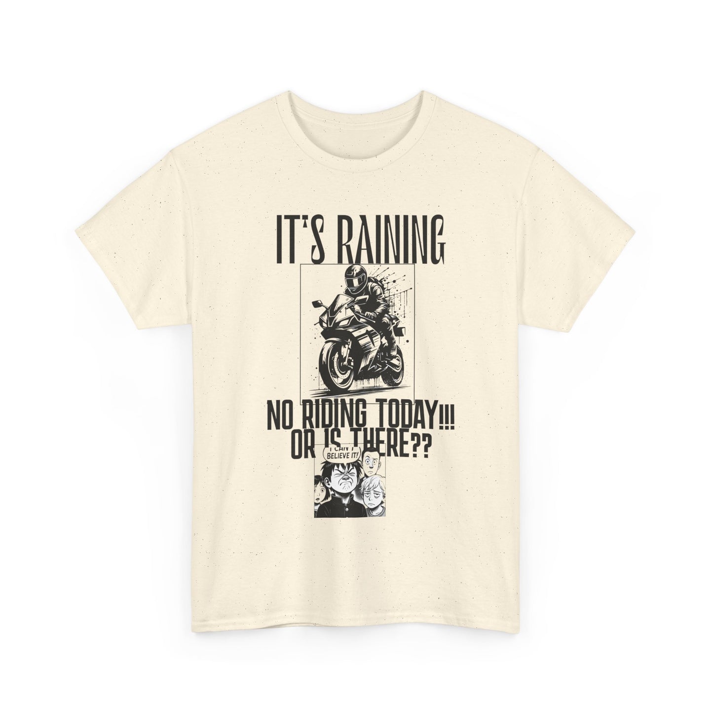 Motorcycle Rainy Day Tee - Fun Biker Shirt for Riders, Unisex Graphic Tee, Gift for Motorcycle Enthusiasts, Outdoor Adventure Apparel