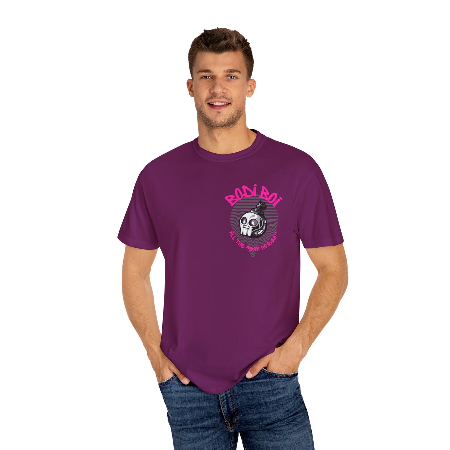 Bodi Boi Skull Graphic Unisex T-Shirt | Edgy Streetwear, Gothic Tee, Gift for Him, Halloween Apparel, Casual Wear