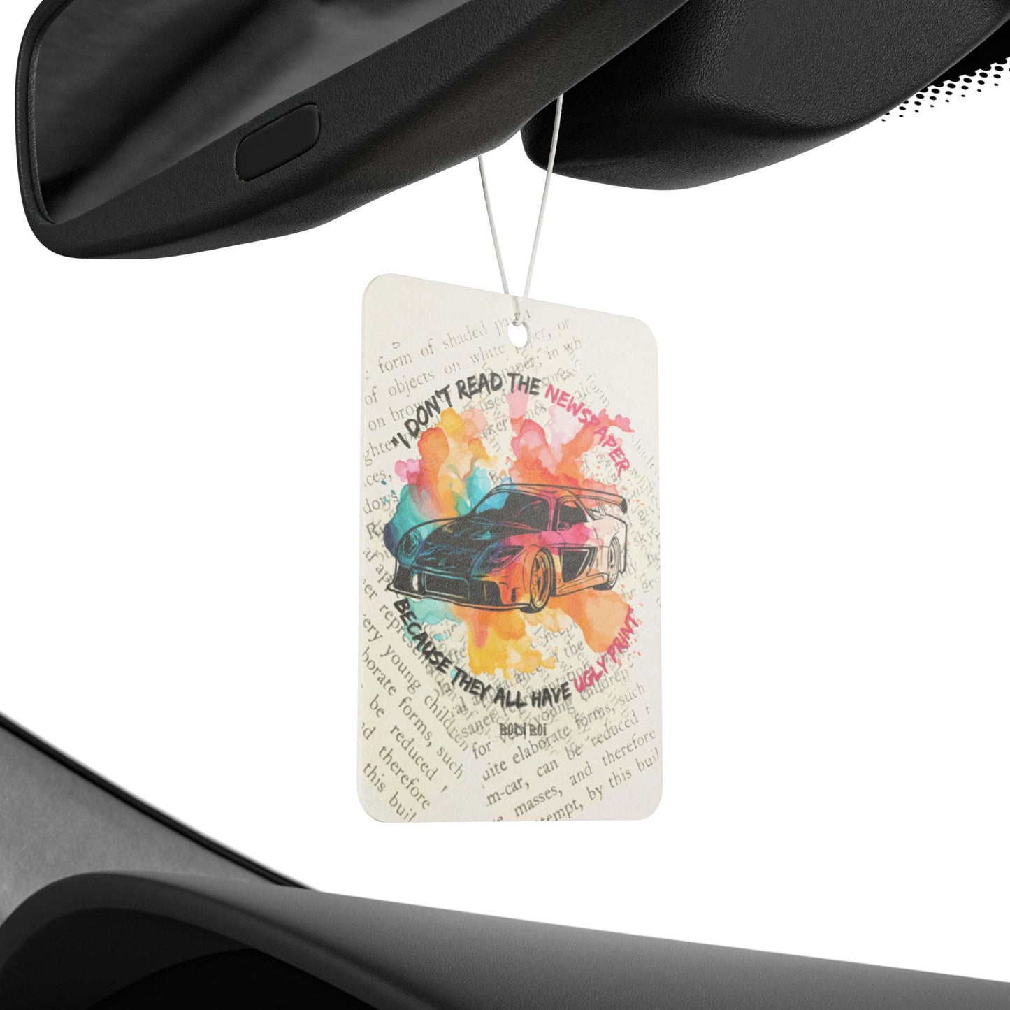 Vibrant Car Air Freshener, Car Accessories, Gift for Car Lovers, Auto Decor, Road Trip Essentials, Unique Gifts for Birthdays