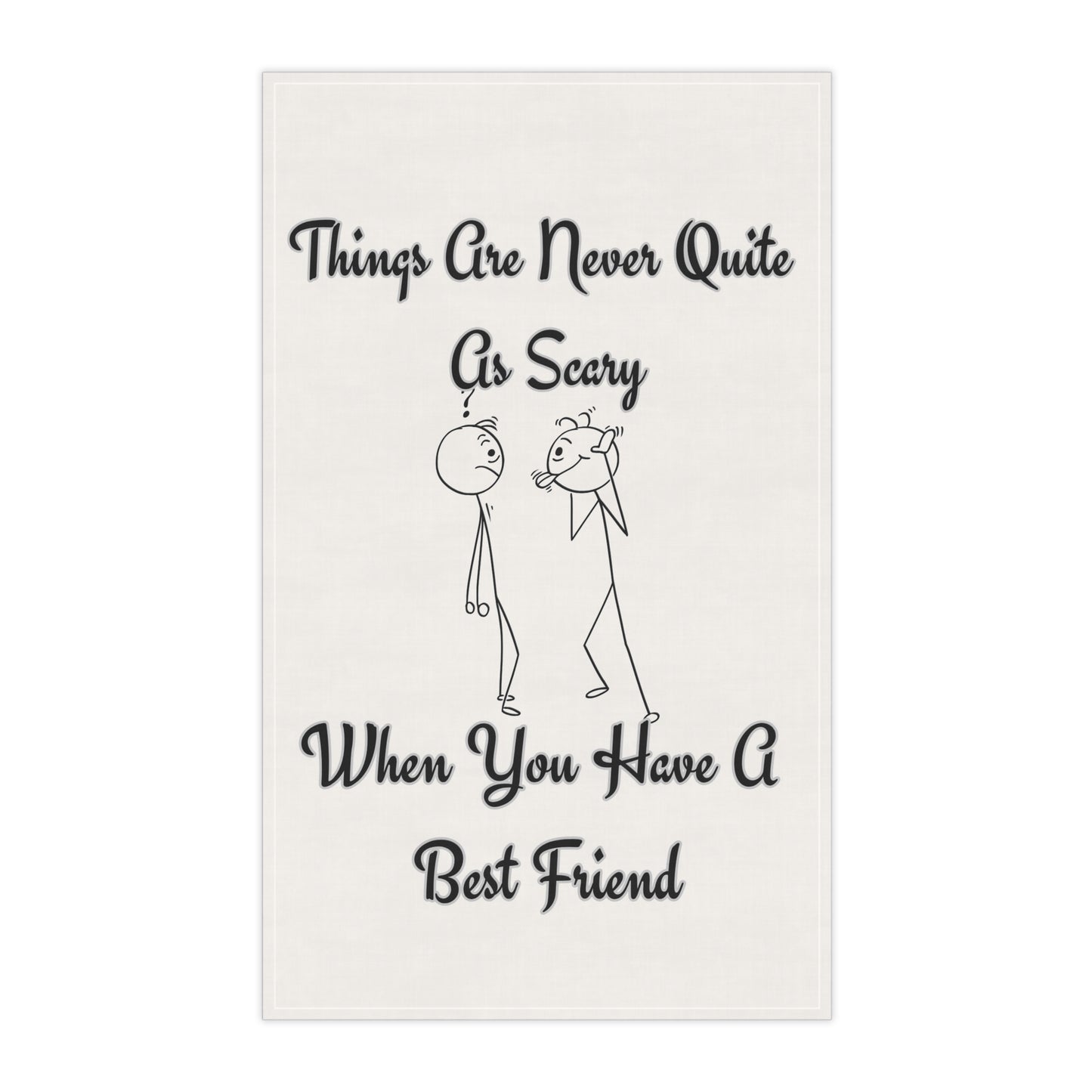 Best Friend Quote Tea Towels, Motivational Home Decor, Kitchen Gift, Friendship Gift, Humor Tea Towel