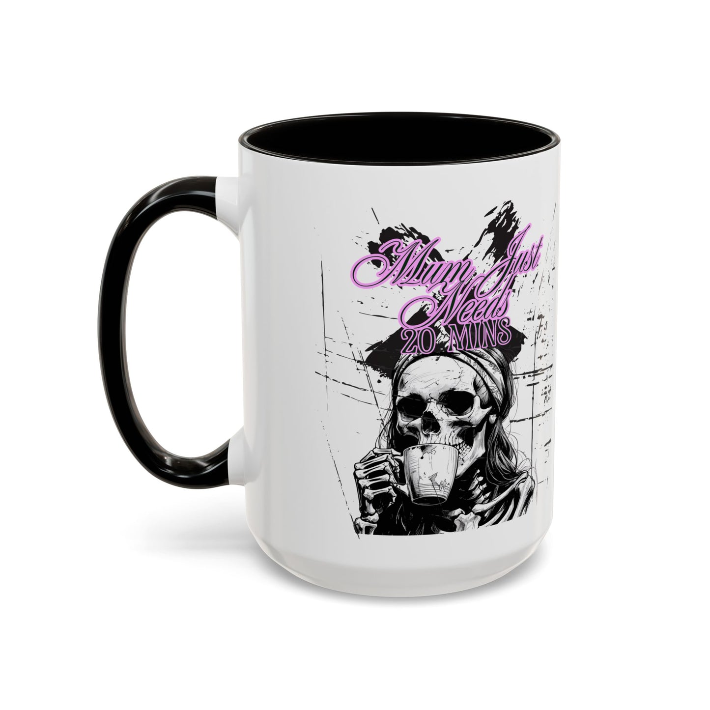 Mum Just Needs 20 min | Perfect for Coffee Lovers, Halloween Decor, Gift for Her, Unique Homeware, Fun Office Mug