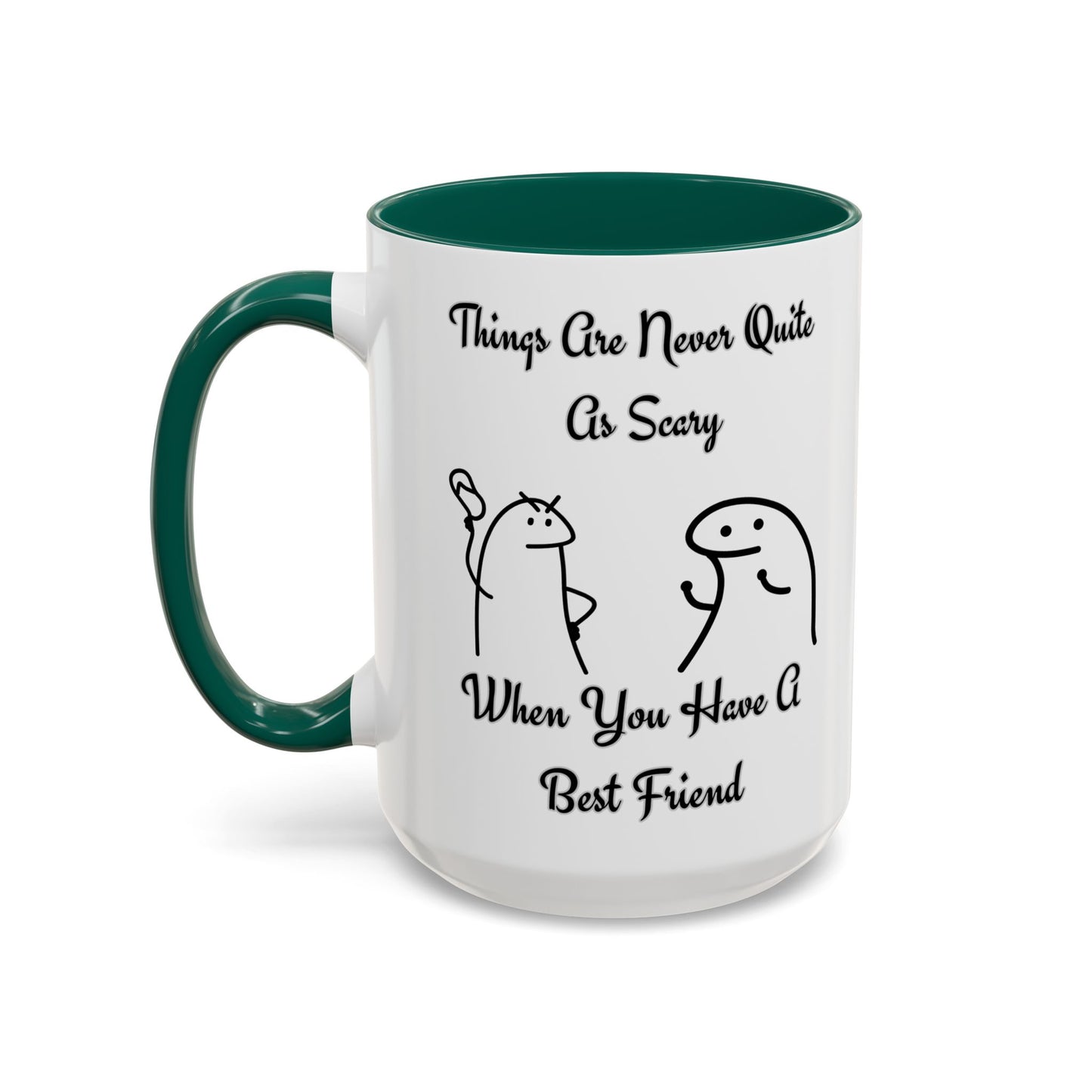 Best Friend Coffee Mug, Colorful Friendship Mug, Cute Gift for Friends, Inspirational Quote Mug, 11oz, 15oz