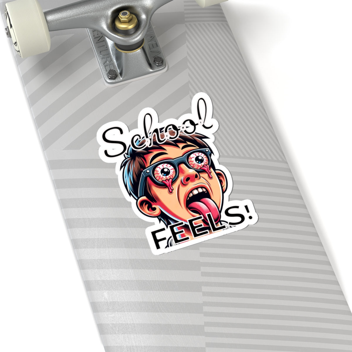 School Feels Kiss-Cut Stickers, Student Life Decals, Funny Laptop Stickers, Classroom Humor Decor, Back to School Essentials