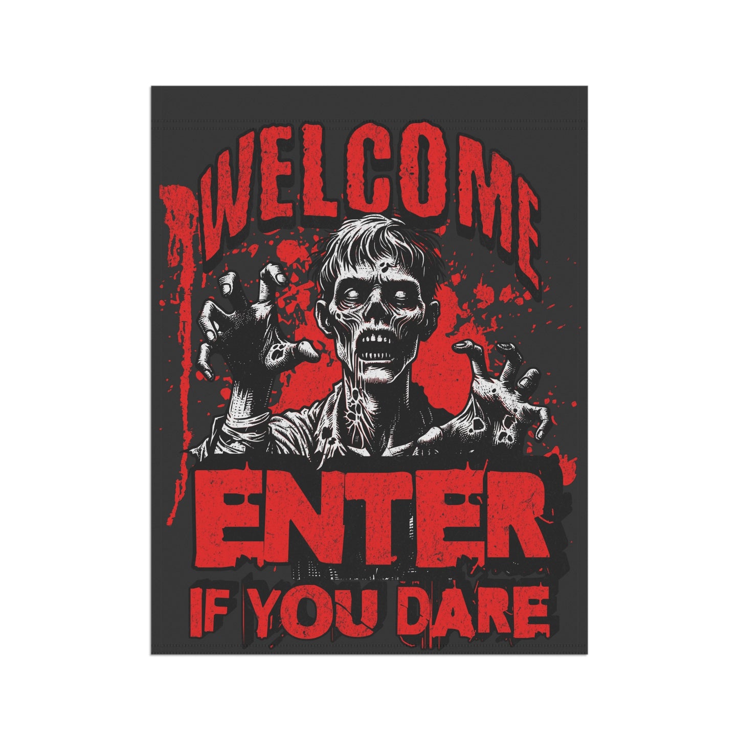 Spooky Garden Banner: Halloween Decor, Yard Sign, Outdoor Decoration, Fall Festivities, Haunted House