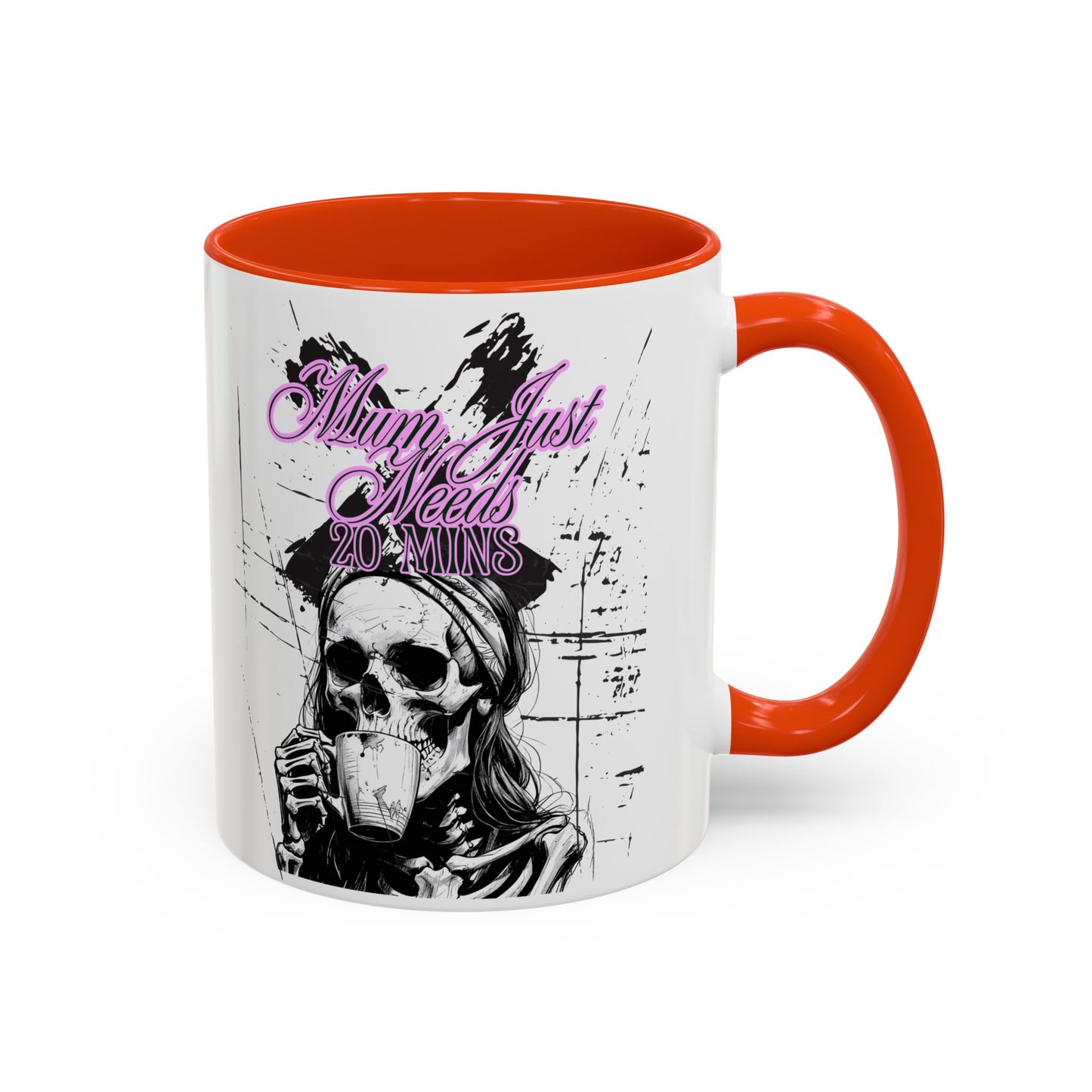 Mum Just Needs 20 min | Perfect for Coffee Lovers, Halloween Decor, Gift for Her, Unique Homeware, Fun Office Mug