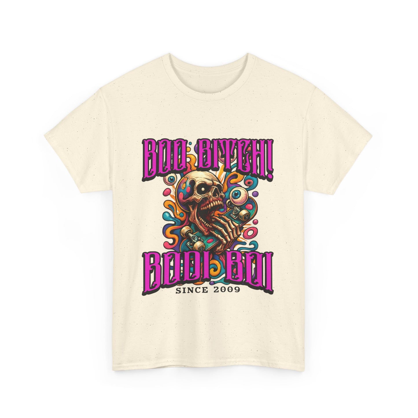 Skull Art Unisex Heavy Cotton Tee, Casual Wear, Graphic Tee, Festival Fashion, Unique Gift Idea, Everyday T-Shirt