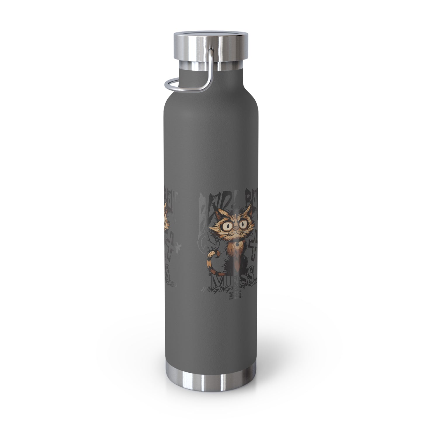 Cute Cat Design Water Bottle, Insulated Copper Flask for Pet Lovers, Fun Gift for Kids, Hydro Bottle for School, Unique Travel Mug, [...]