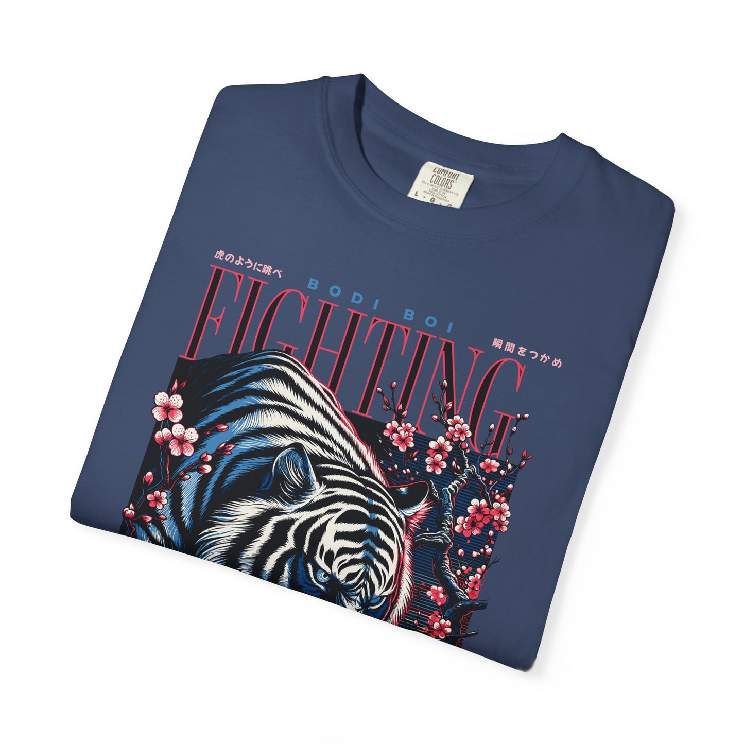 Fierce Tiger Graphic Tee, Vintage Style T-shirt, Unisex Casual Wear, Perfect Gift for Animal Lovers, Fight Against Negative Energy