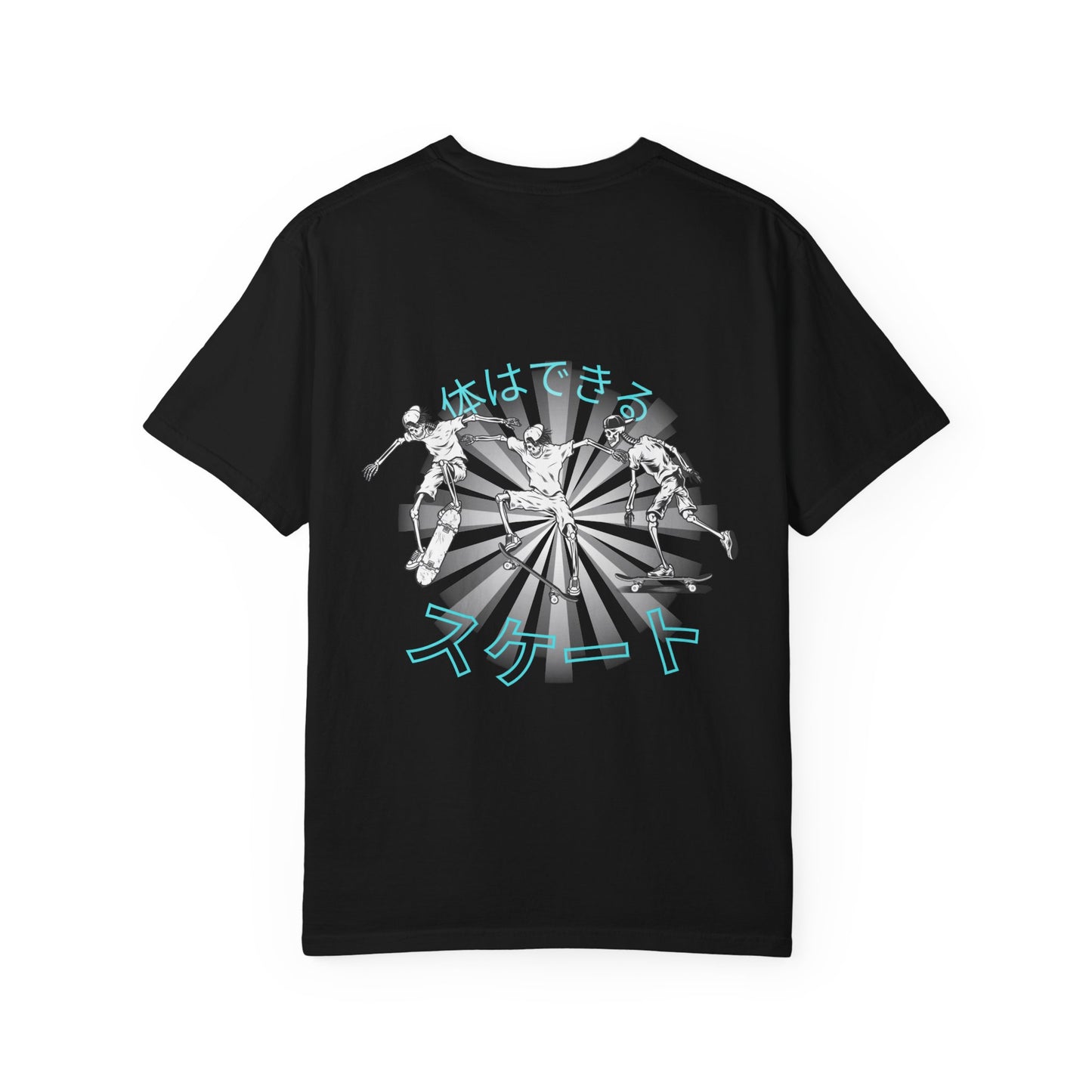 Japanese Skateboarding Design T-Shirt, Unisex Graphic Tee, Casual Streetwear, Gift for Skaters, Trendy Graphic T-Shirt, Funny Skate Shirt