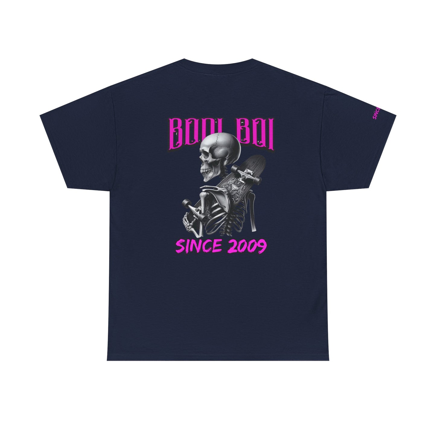 Boo Boi Graphic Tee - Unisex Heavy Cotton Shirt for Halloween, Casual Wear, Costume Parties, Spooky Vibes, Vintage Style, Skeleton Theme