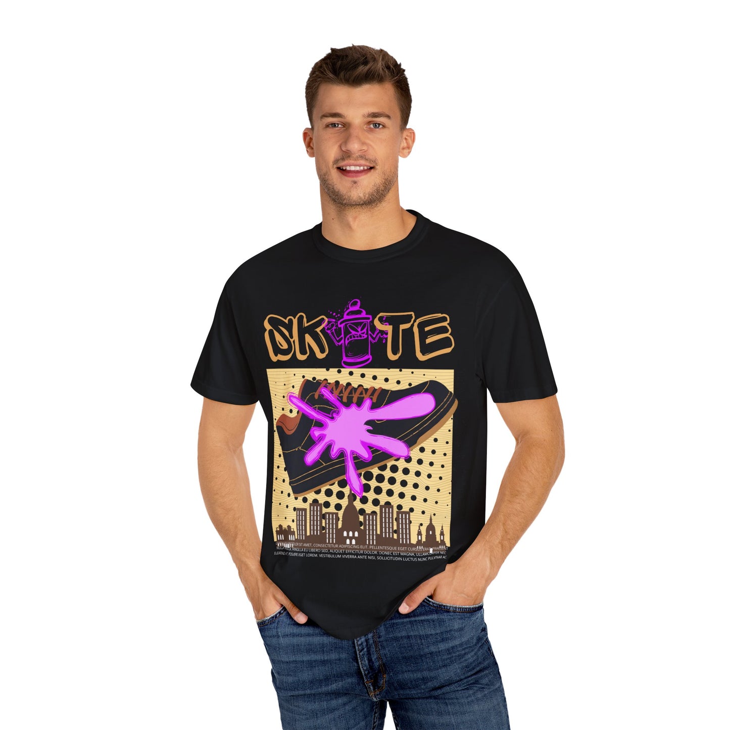 Unisex Skate-Inspired T-Shirt, Streetwear Tee, Graphic Apparel, Casual Wear, Gift for Skaters, Urban Style Shirt