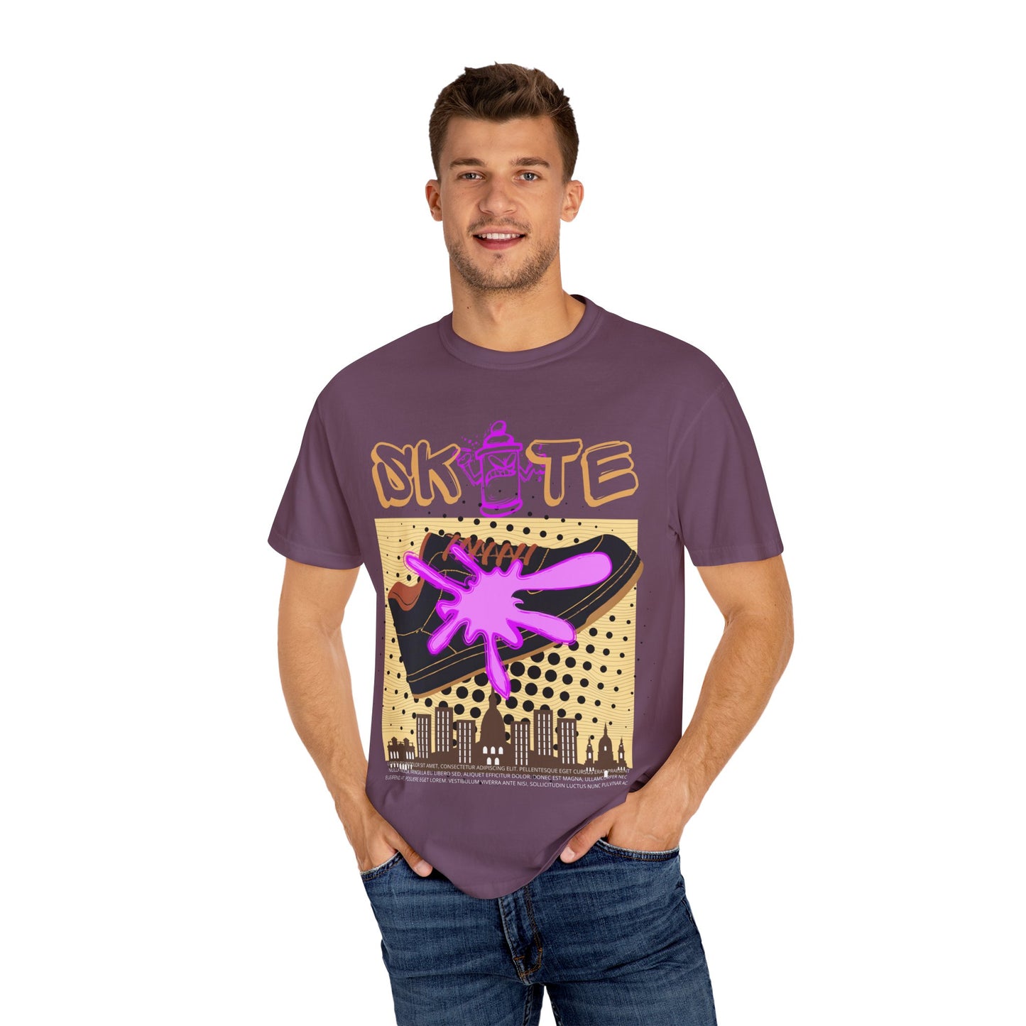 Unisex Skate-Inspired T-Shirt, Streetwear Tee, Graphic Apparel, Casual Wear, Gift for Skaters, Urban Style Shirt