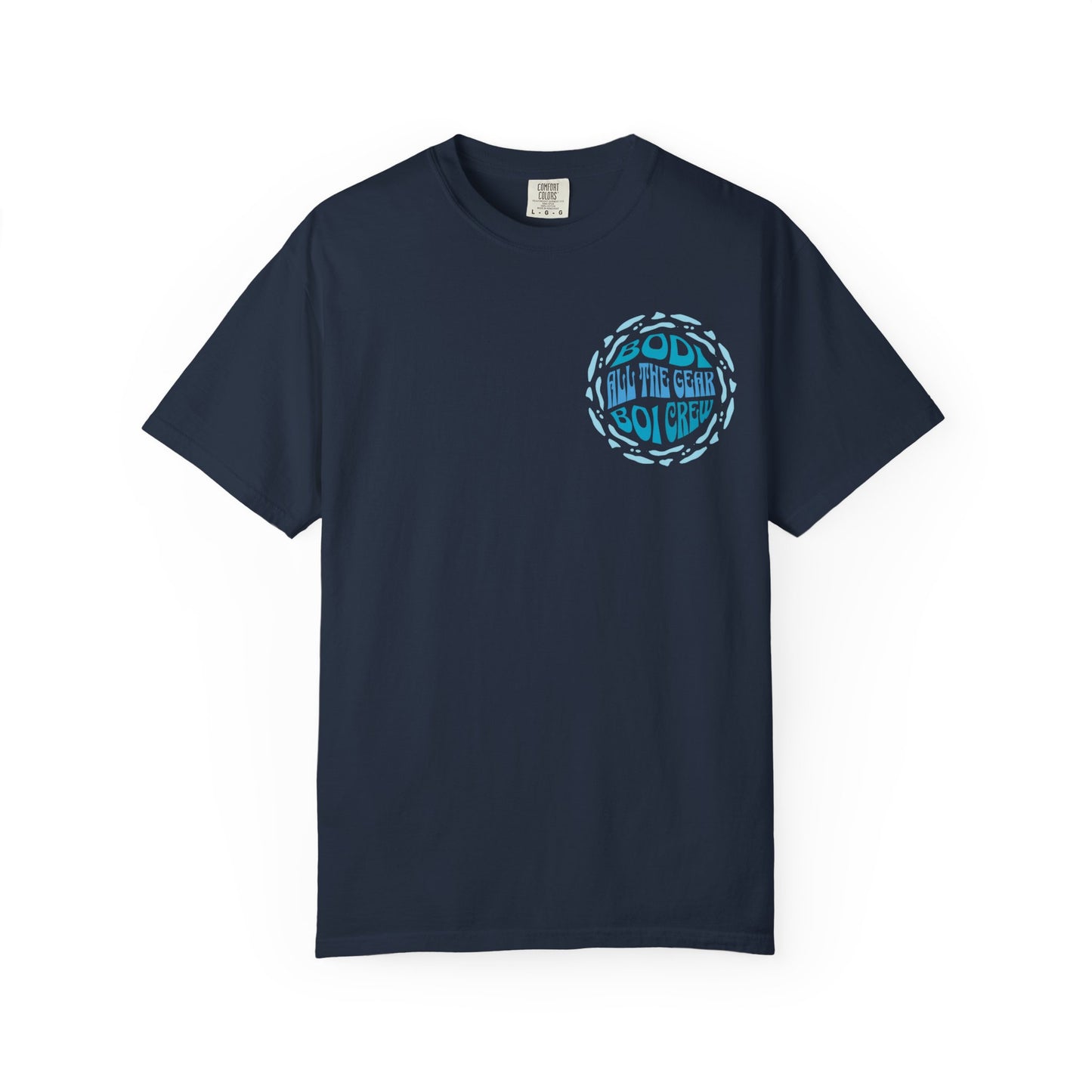 Bodi Gear Crew T-Shirt | Unisex Casual Graphic Tee for Outdoor Adventures, Gift for Him, Retro Style, Summer Vibe, Relaxed Fit