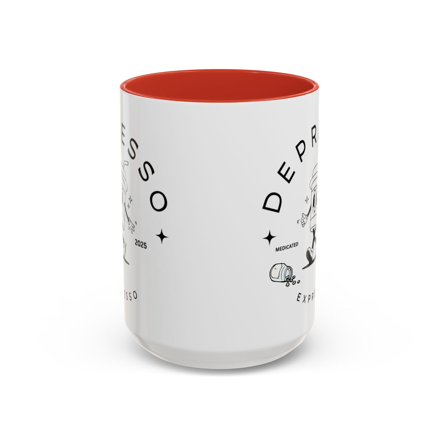 Coffee Mug, Funny Espresso Mug, Gift for Coffee Lovers, Depresso Expresso Humor Cup, Kitchen Decor, Barista Gift, Quirky Beverage Cup,