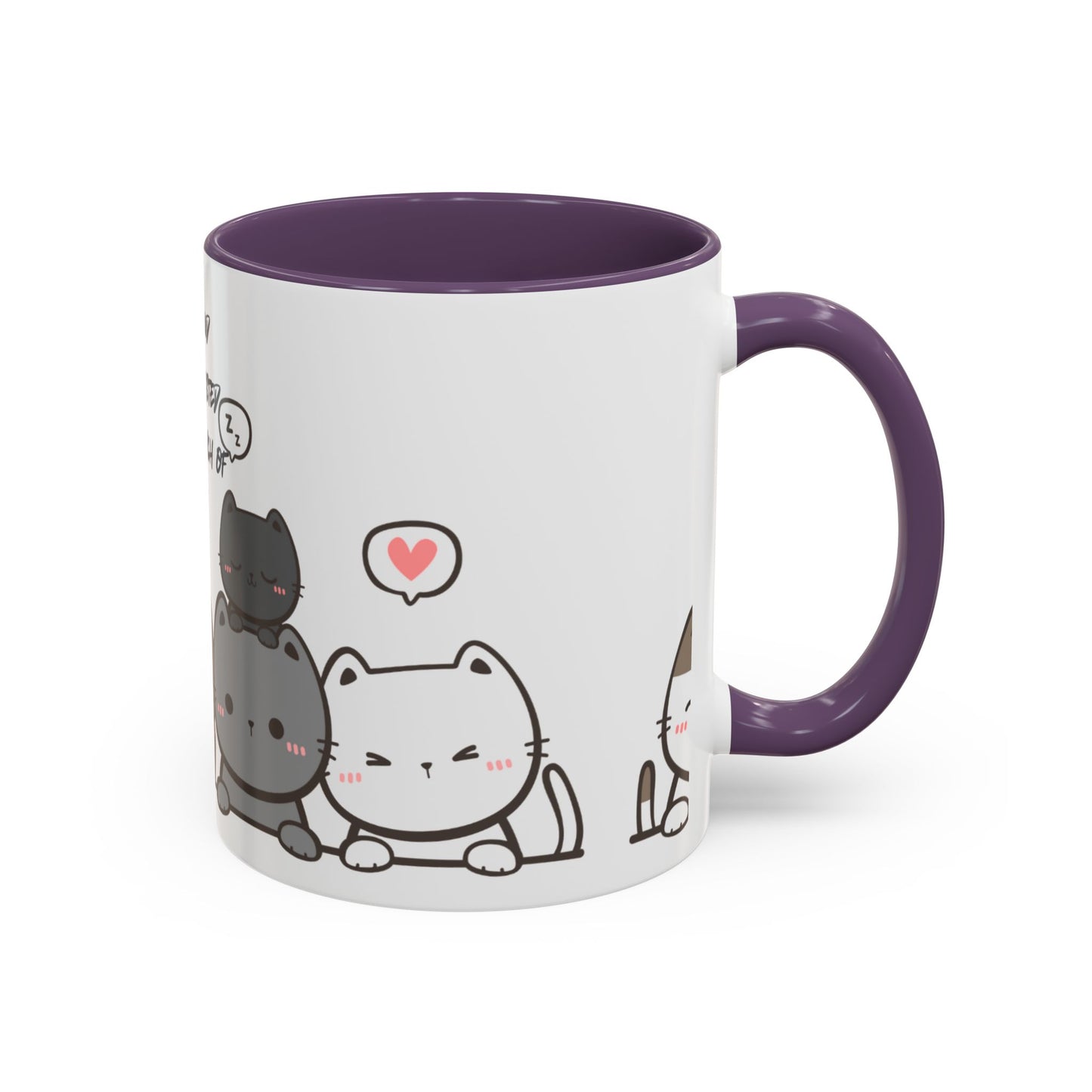 Cute Cat Quote Coffee Mug, Cat Lover Gift, Fun Kitchen Decor, Office Mug, Gift for Cat Moms, Whimsical Cat Theme