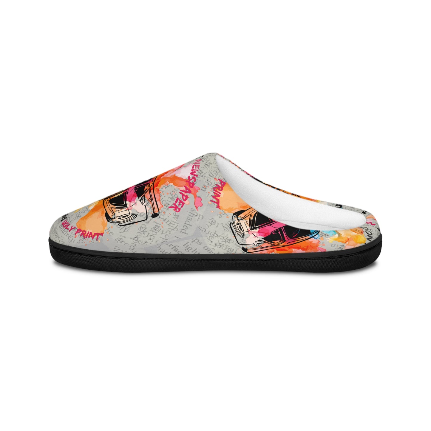 Vibrant Men's Indoor Slippers, Cozy House Shoes, Colorful Slipper Gift, Relaxation Footwear, Perfect for Lounging