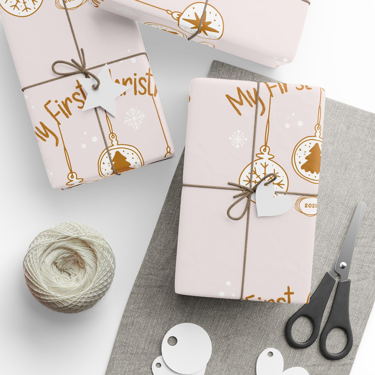 babys First Christmas Wrapping Paper, Holiday Gift Wrap, Christmas Decor, Birthday Presents, Baby's First Christmas, Festive Wrap
