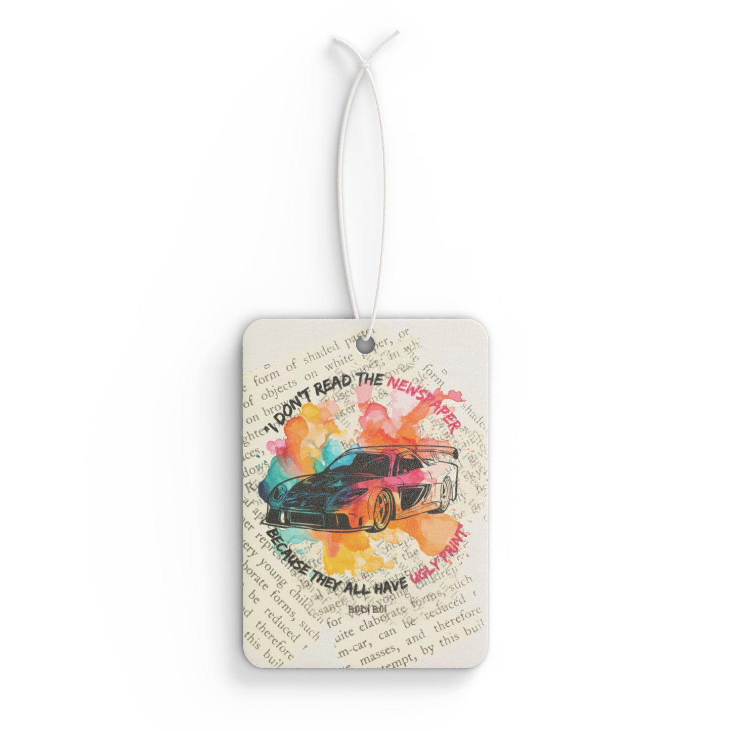 Vibrant Car Air Freshener, Car Accessories, Gift for Car Lovers, Auto Decor, Road Trip Essentials, Unique Gifts for Birthdays
