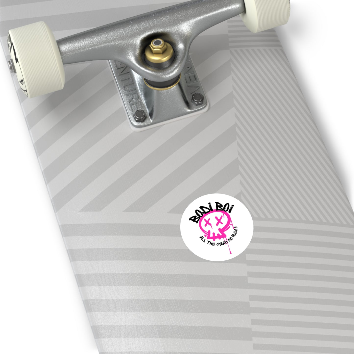 BODI BOI Round Stickers - Urban Vibe, Skater Style, Outdoor/Indoor Decor, Unique Laptop Accessories, Gift for Teens, Cool Stickers