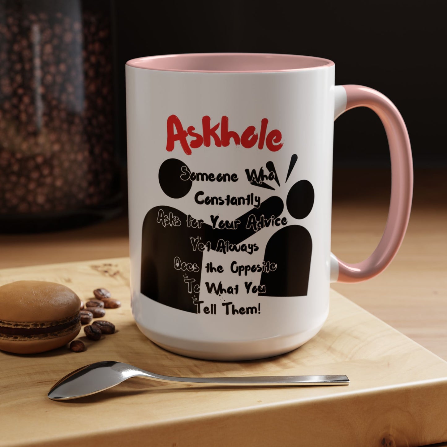 Humorous Askhole Coffee Mug, Funny Gift for Askholes, Quirky Tea Mug, Gift for Friends, Office Humor Mug