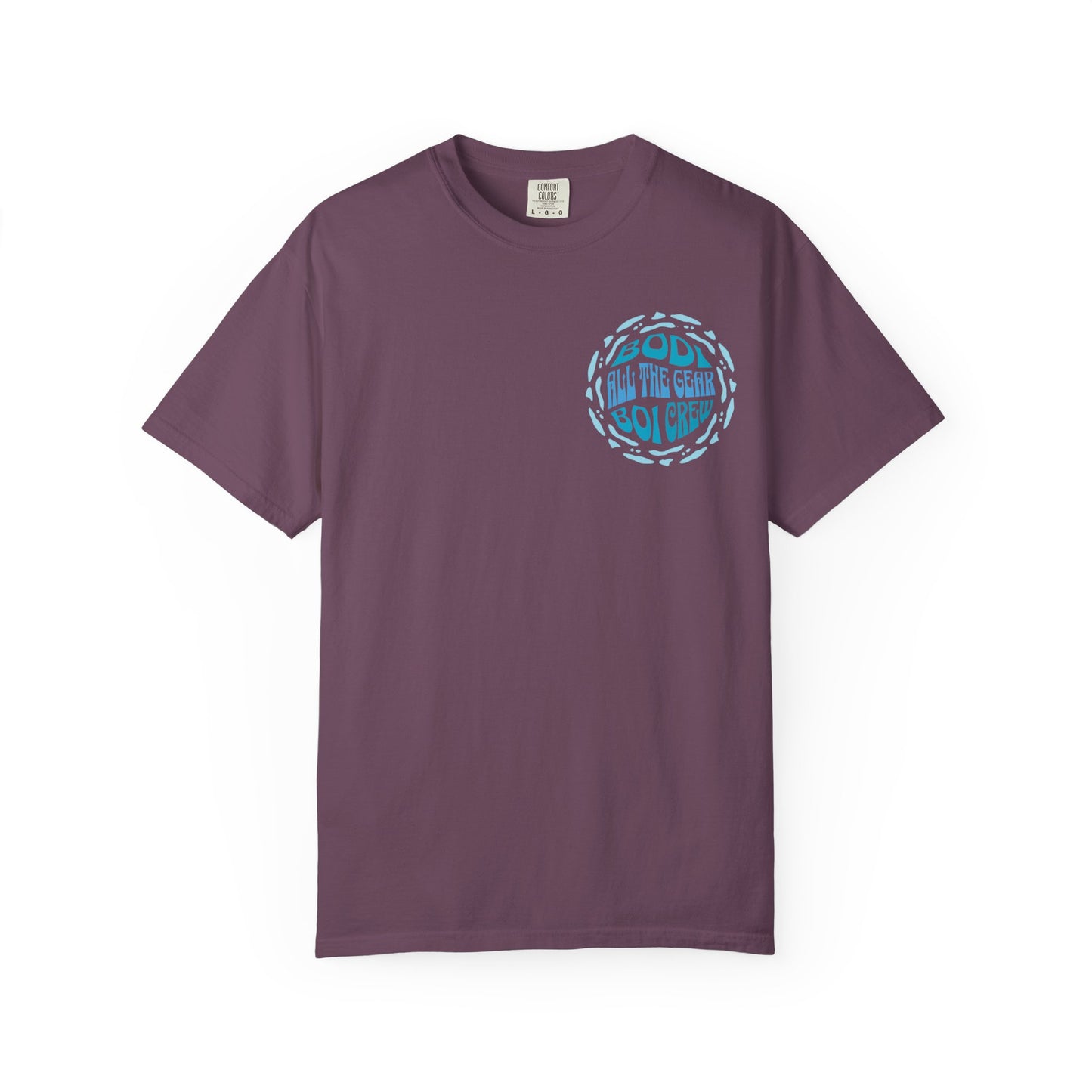 Bodi Gear Crew T-Shirt | Unisex Casual Graphic Tee for Outdoor Adventures, Gift for Him, Retro Style, Summer Vibe, Relaxed Fit