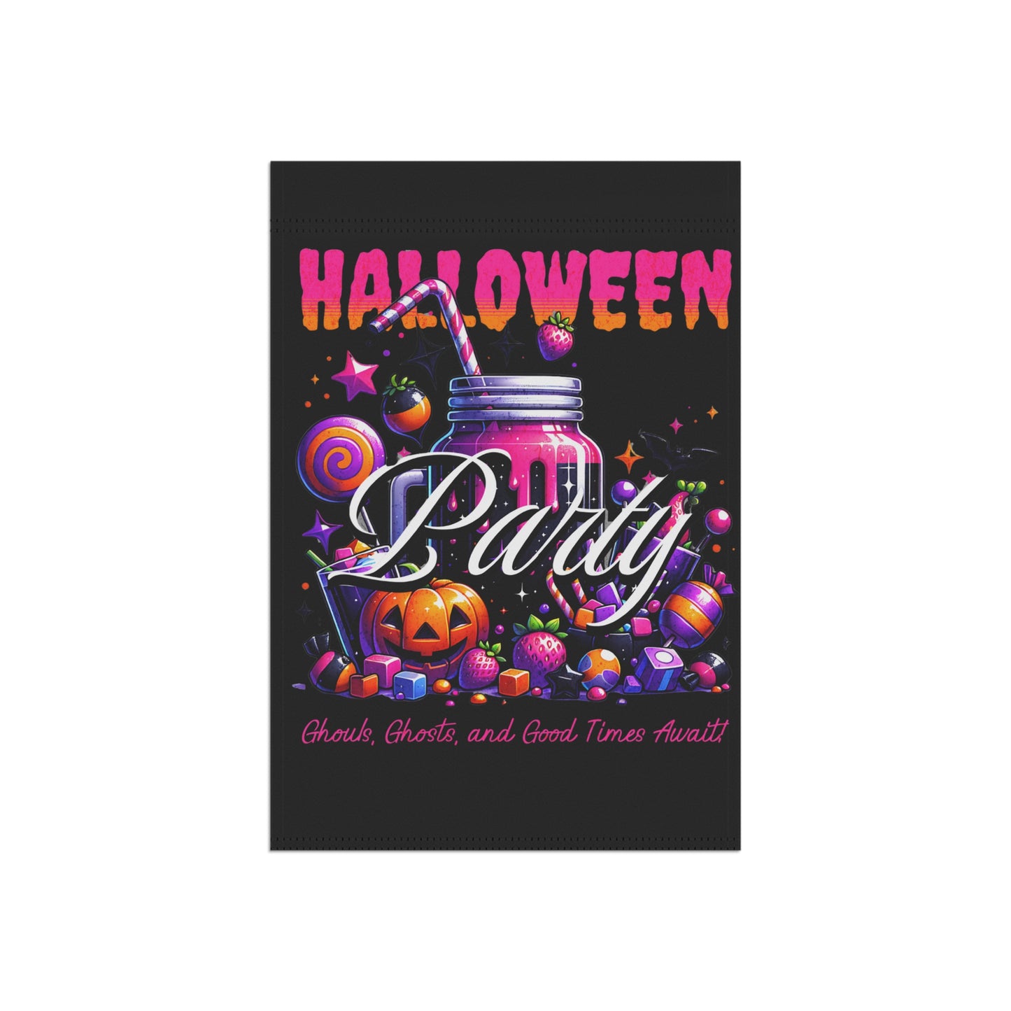 Halloween Party Garden Banner, Spooky Decorations, Outdoor Decor, Fall Decor, Halloween Celebration Sign