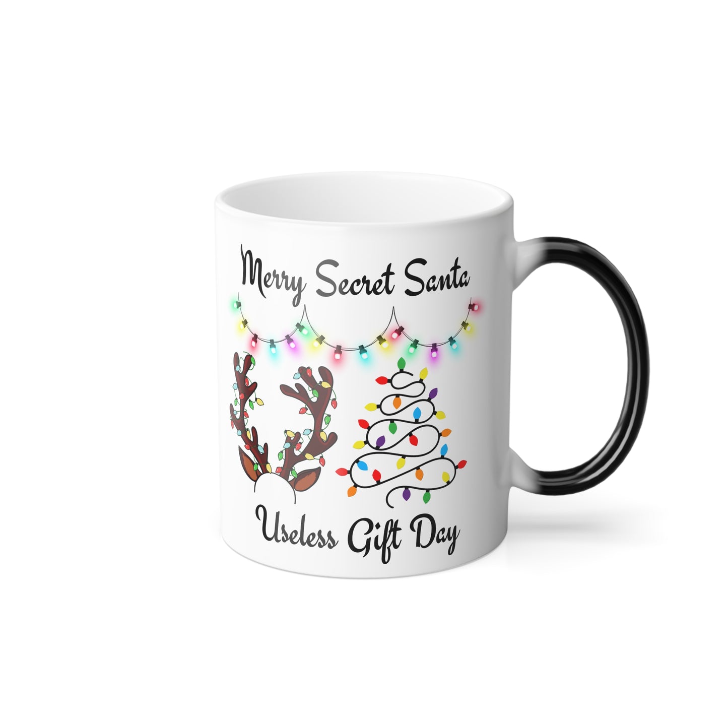 Colour Changing Secret Santa Holiday Mug | Merry Christmas & Santa | Gift for Coffee Lovers, Home Decor, Xmas Present