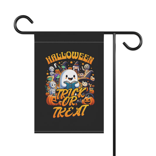 Halloween Garden Banner, Trick or Treat Flag, Autumn Decor, Seasonal Outdoor Decoration, Lawn Sign