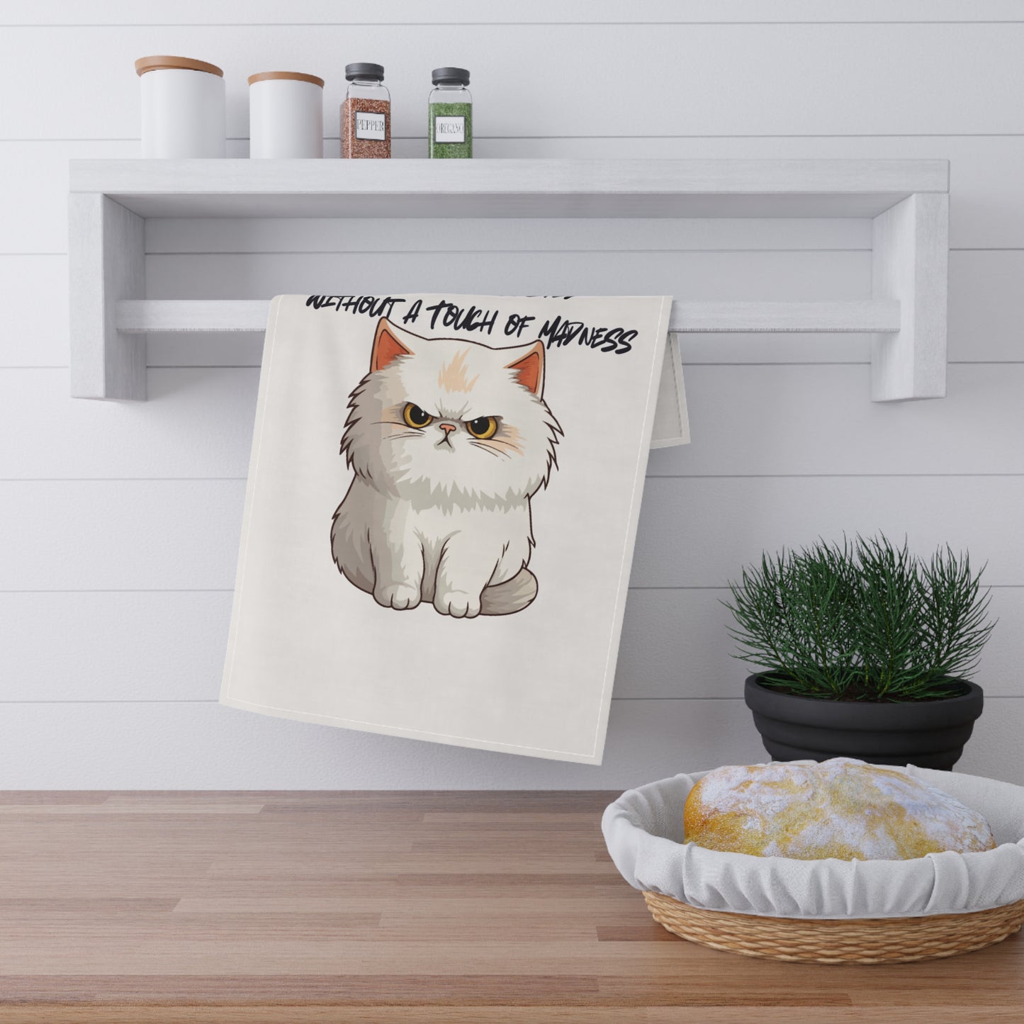 Whimsical Cat Quote Tea Towels, Kitchen Decor, Gift for Cat Lovers, Unique Home Accessories, Funny Gift for Pet Owners