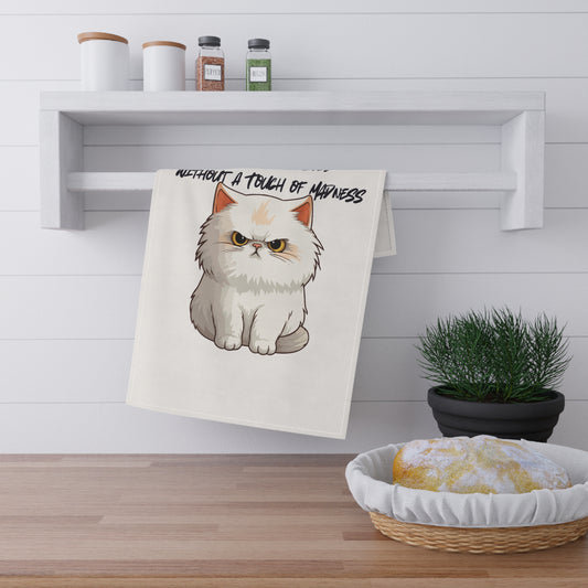 Whimsical Cat Quote Tea Towels, Kitchen Decor, Gift for Cat Lovers, Unique Home Accessories, Funny Gift for Pet Owners