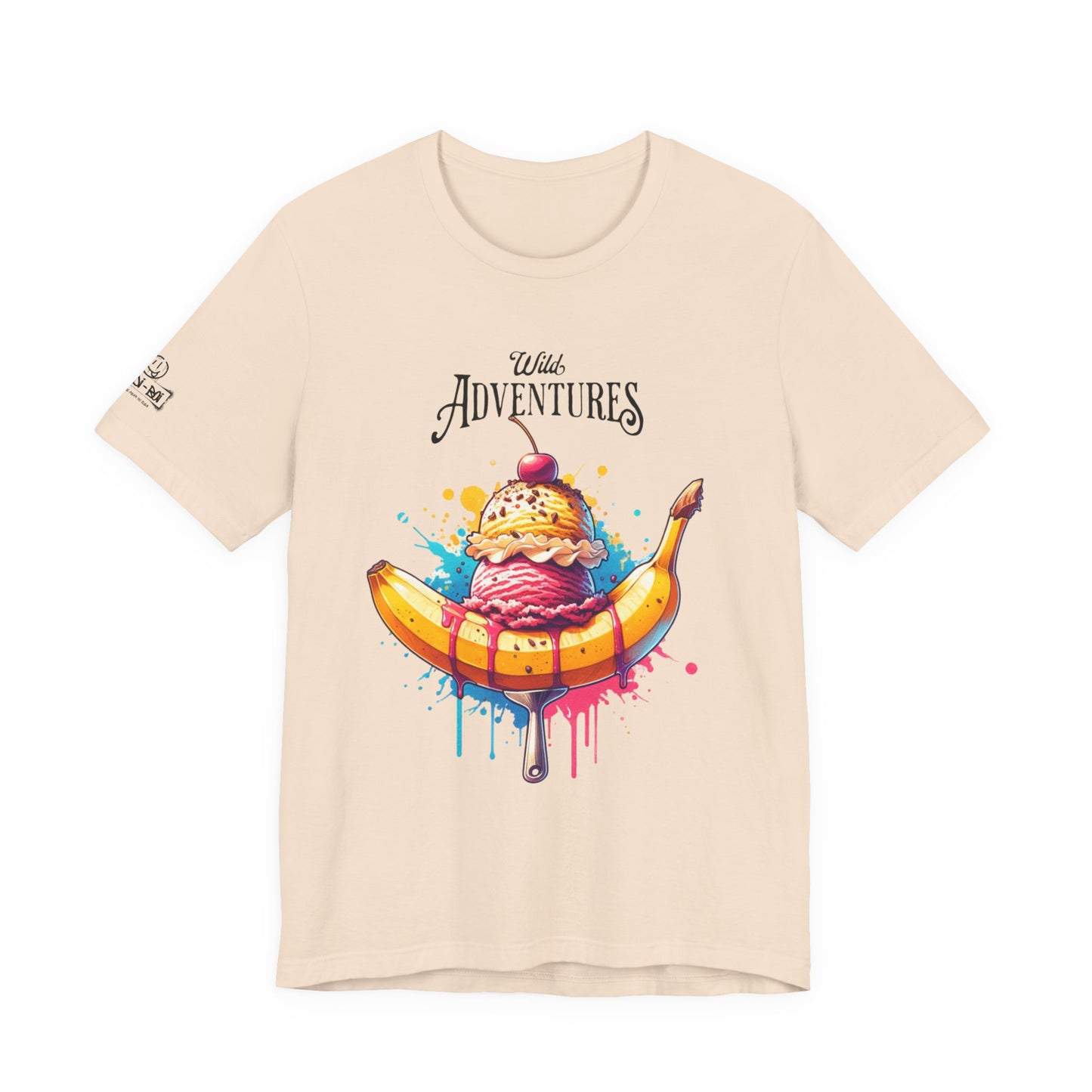 Fun Adventure Banana Split Tee, Ice Cream Lovers T-Shirt, Summer Vibes Shirt, Foodie Gift, Casual Unisex Tee