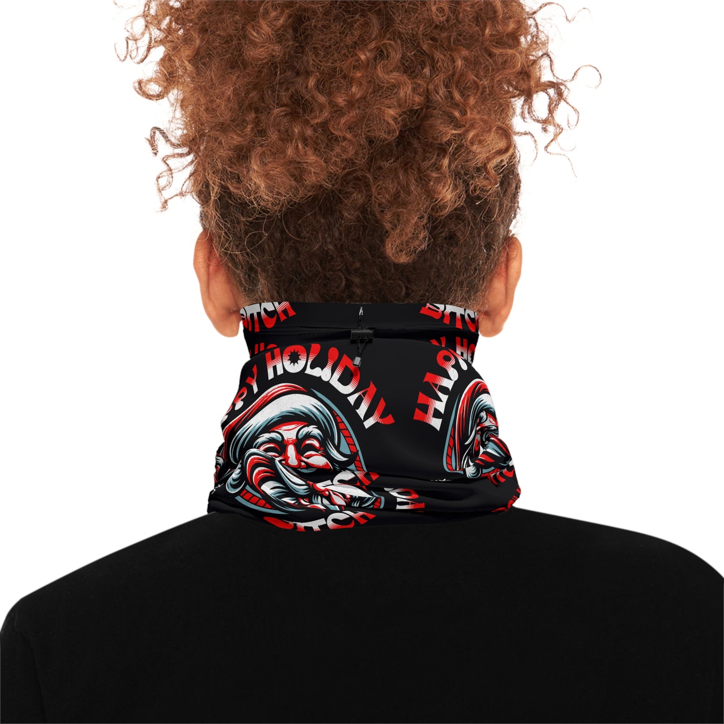 Festive Winter Neck Gaiter, Funny Holiday Gift, Christmas Accessories, Warm Face Covering, Winter Sports Gear