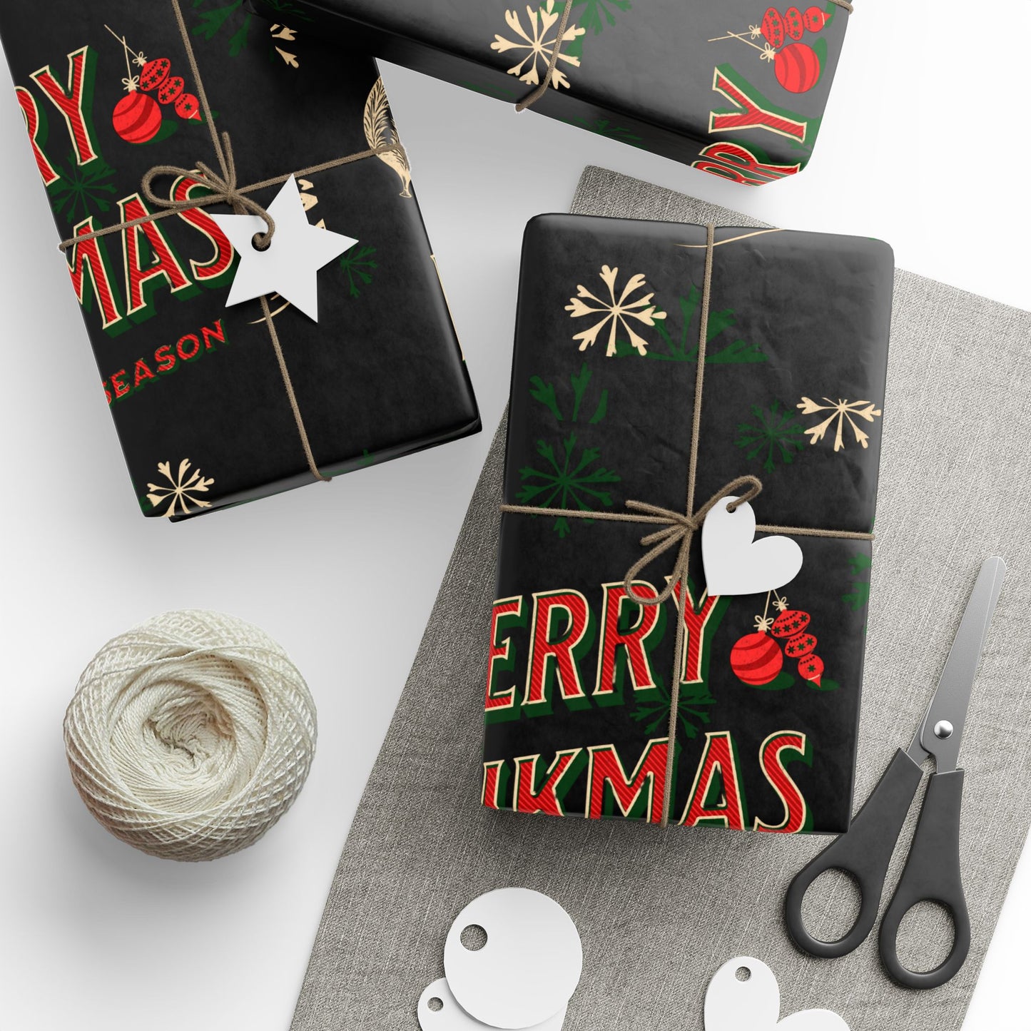 Festive Wrapping Paper Roll, Holiday Gift Wrap, Christmas Wrapping, Seasonal Paper, Eco-Friendly Gift Packaging
