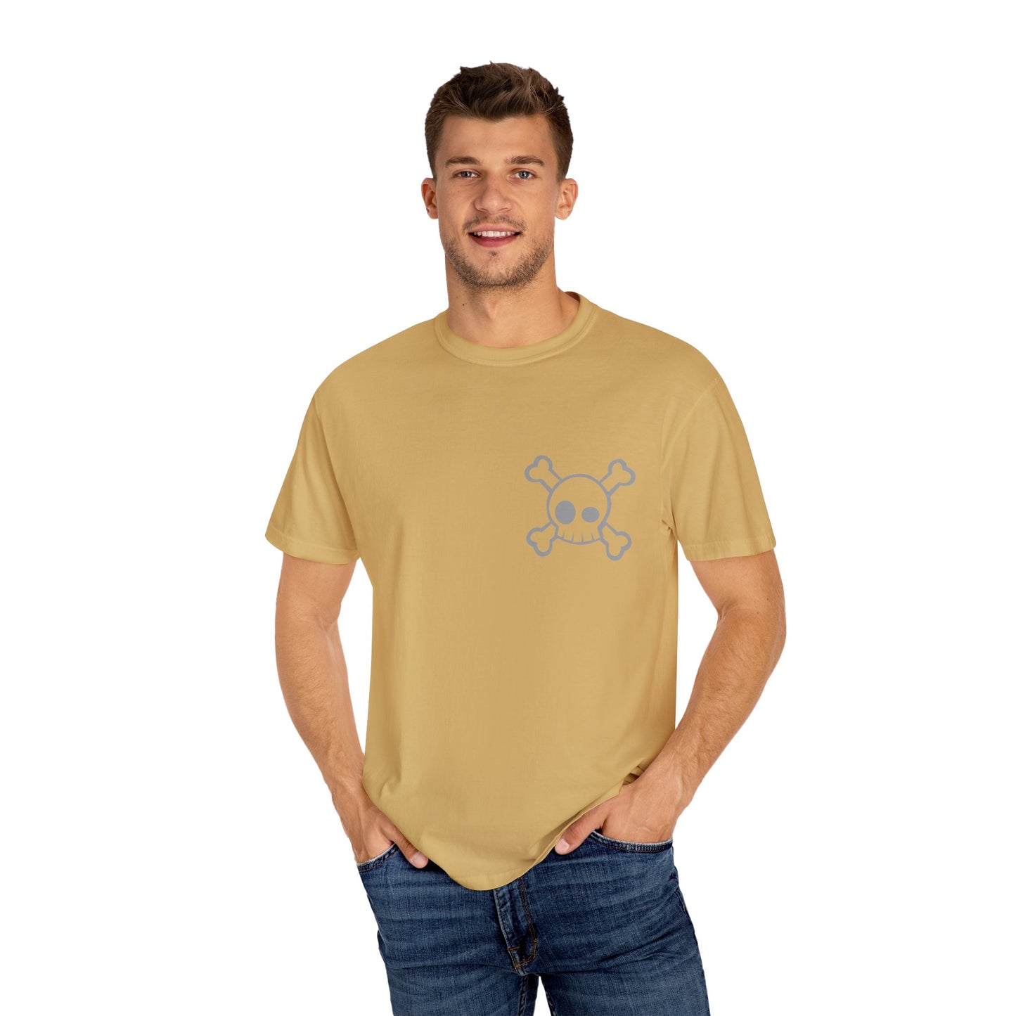 Stylish Skull & Splatter Unisex T-Shirt, Casual Tee, Vintage Graphic Shirt, Skater Fashion, Streetwear Top