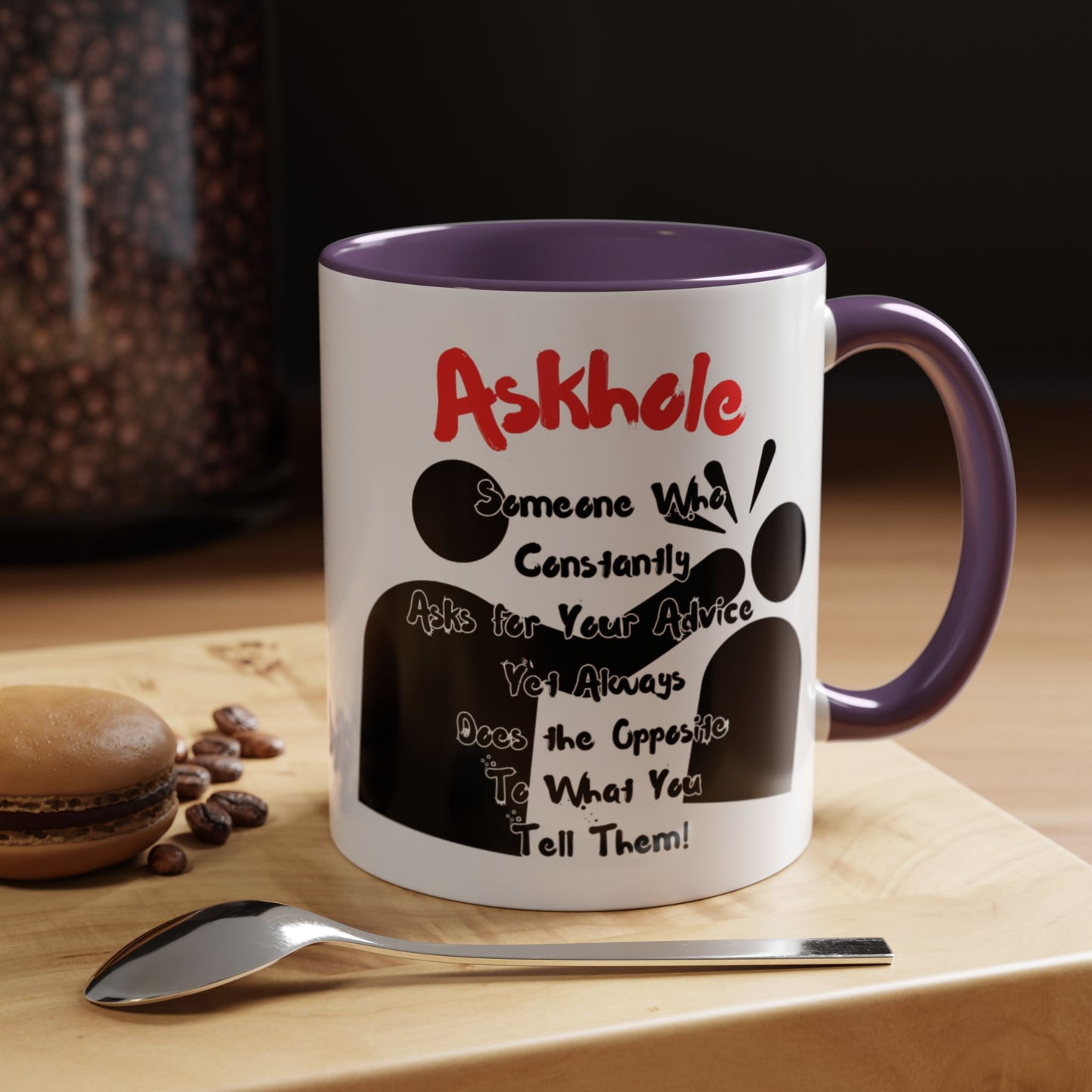 Humorous Askhole Coffee Mug, Funny Gift for Askholes, Quirky Tea Mug, Gift for Friends, Office Humor Mug