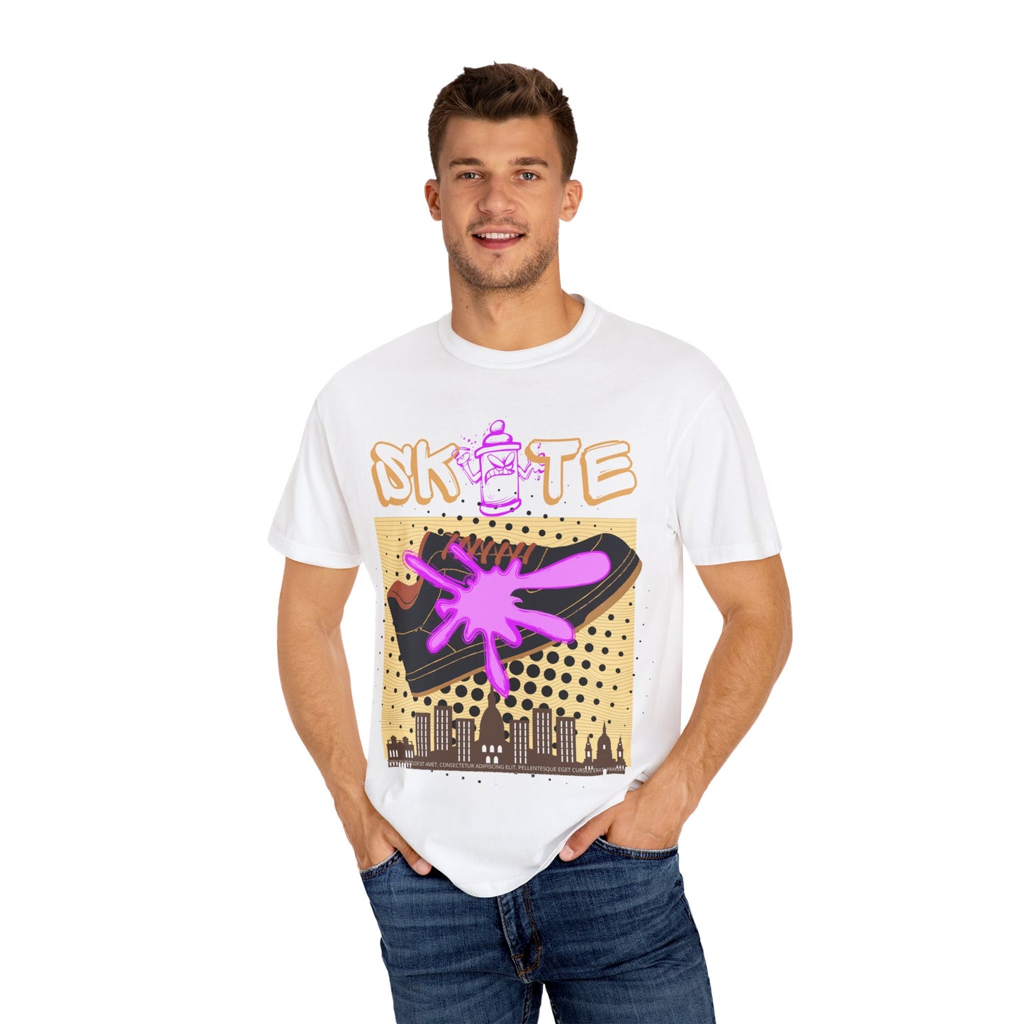 Unisex Skate-Inspired T-Shirt, Streetwear Tee, Graphic Apparel, Casual Wear, Gift for Skaters, Urban Style Shirt