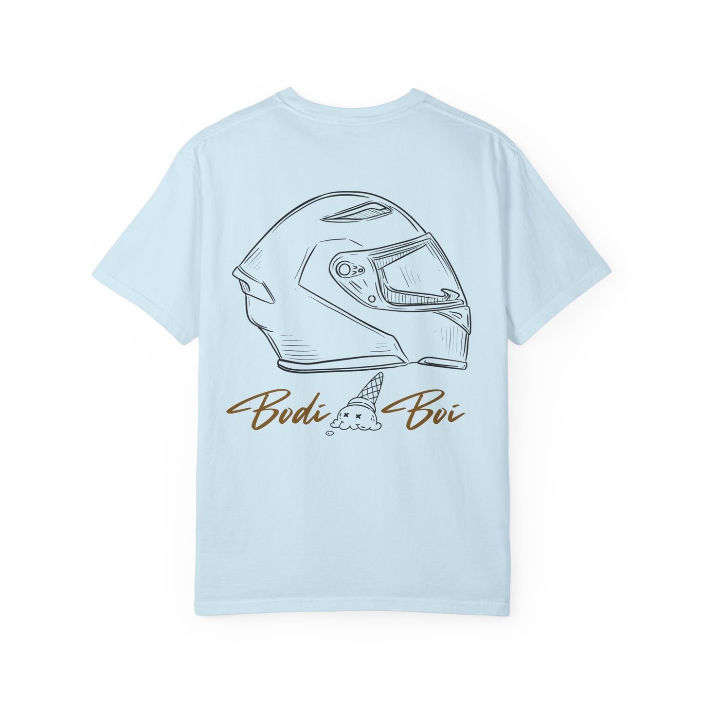 Cool Ice Cream & Helmet Graphic T-Shirt, Unisex Casual Tee, Gift for Ice Cream Lovers, Summer Vibes, Streetwear Fashion