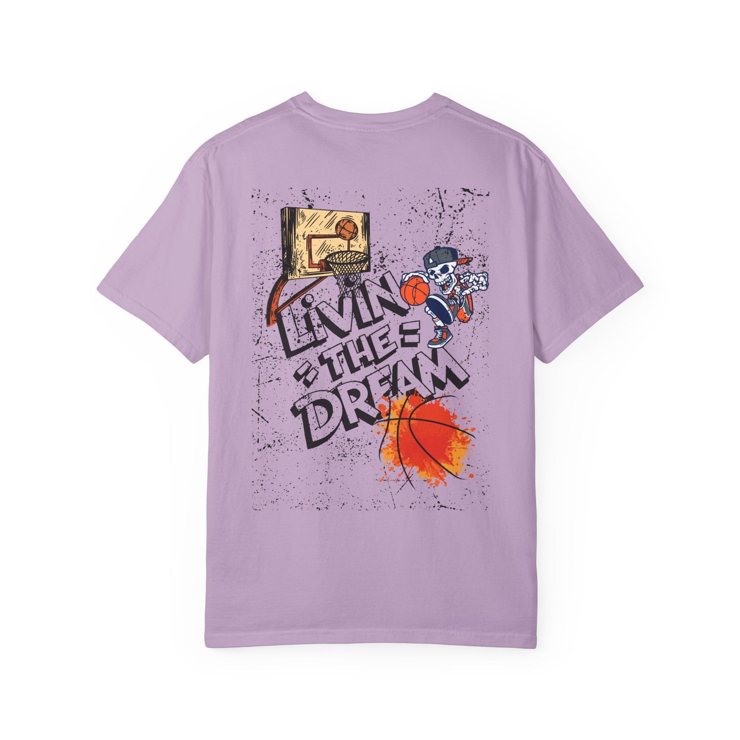 Living the Dream T-Shirt, Unisex Basketball Tee, Gift for Sports Lovers, Casual Wear, Unique Graphic T-Shirt, Streetwear Fashion