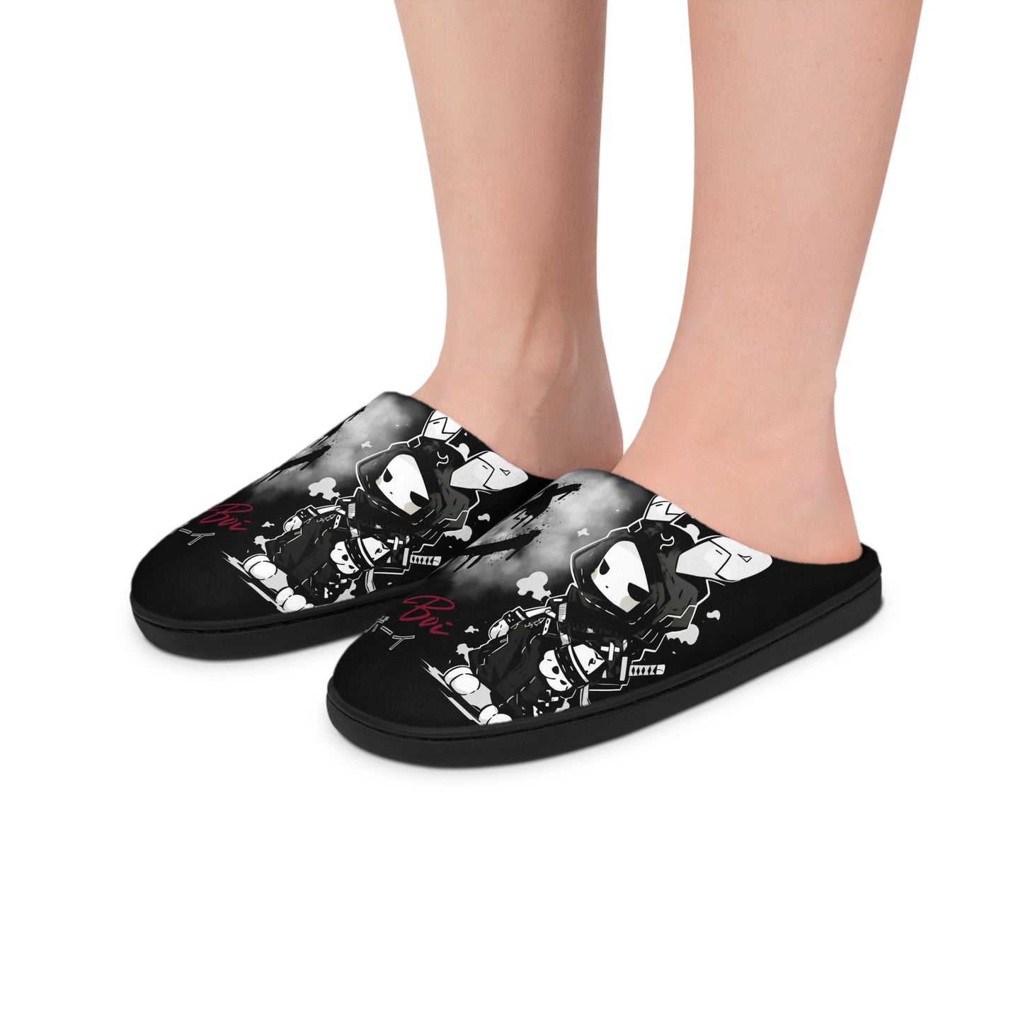 Men's Indoor Slippers Gothic Bunny with Unique Graphic Design, Cozy House Footwear, Perfect Gift for Him, Trendy Homewear, Travel Slippers, [...]
