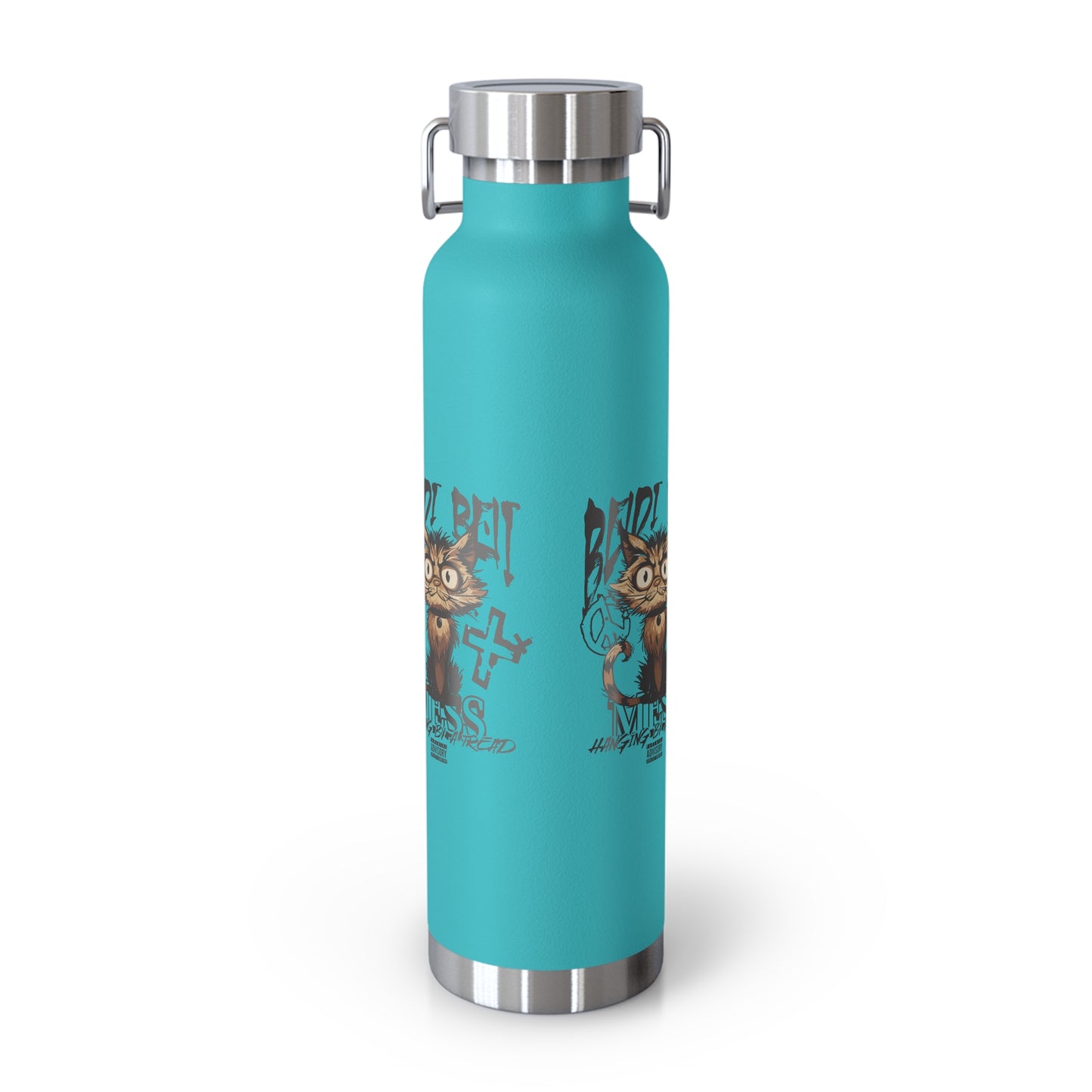 Cute Cat Design Water Bottle, Insulated Copper Flask for Pet Lovers, Fun Gift for Kids, Hydro Bottle for School, Unique Travel Mug, [...]