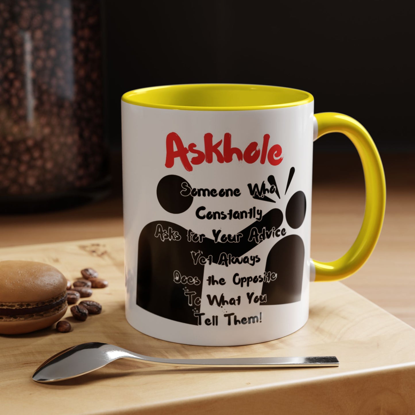 Humorous Askhole Coffee Mug, Funny Gift for Askholes, Quirky Tea Mug, Gift for Friends, Office Humor Mug
